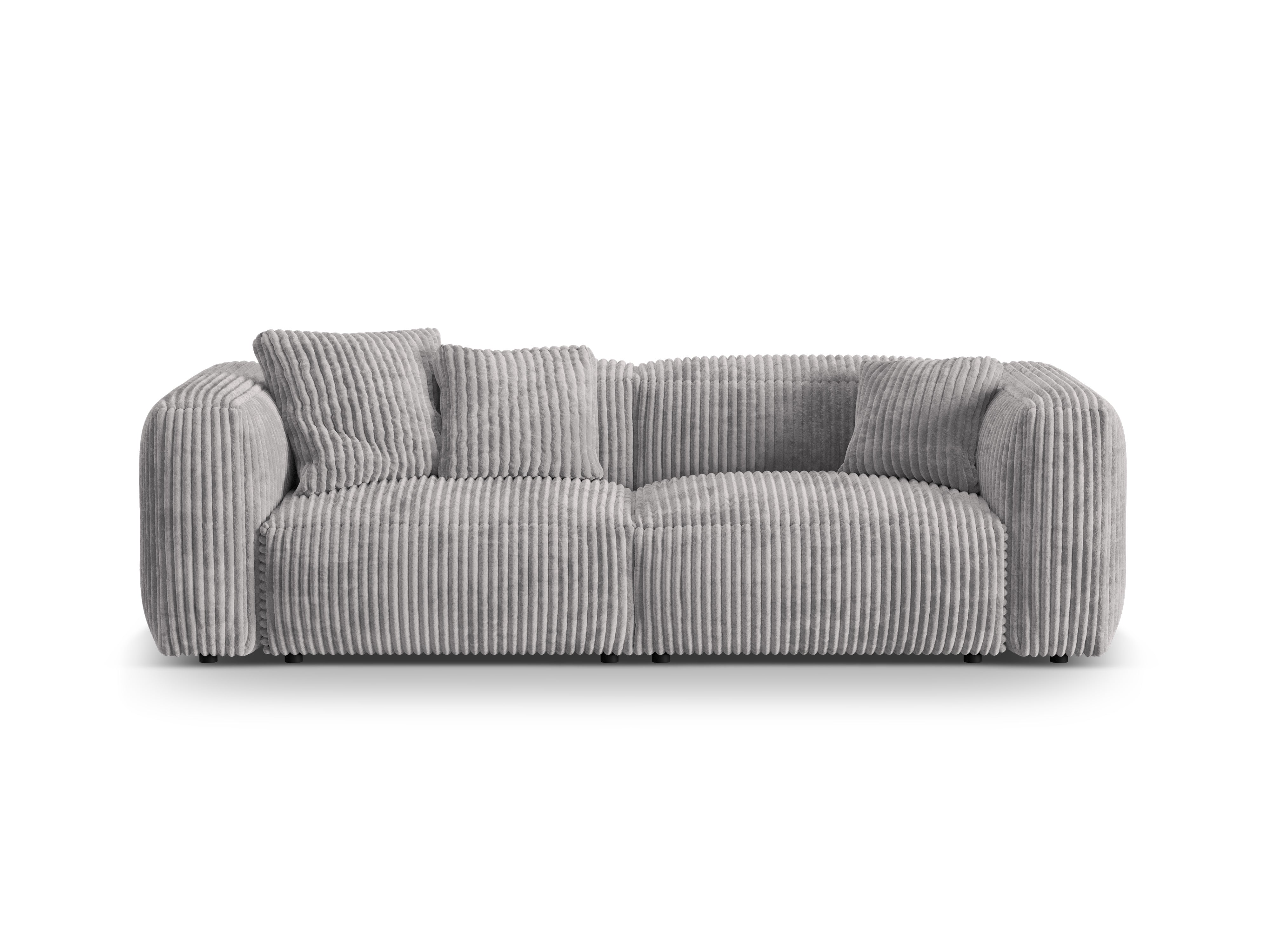 3-Personen-Sofa Martina Hellgrau Cord