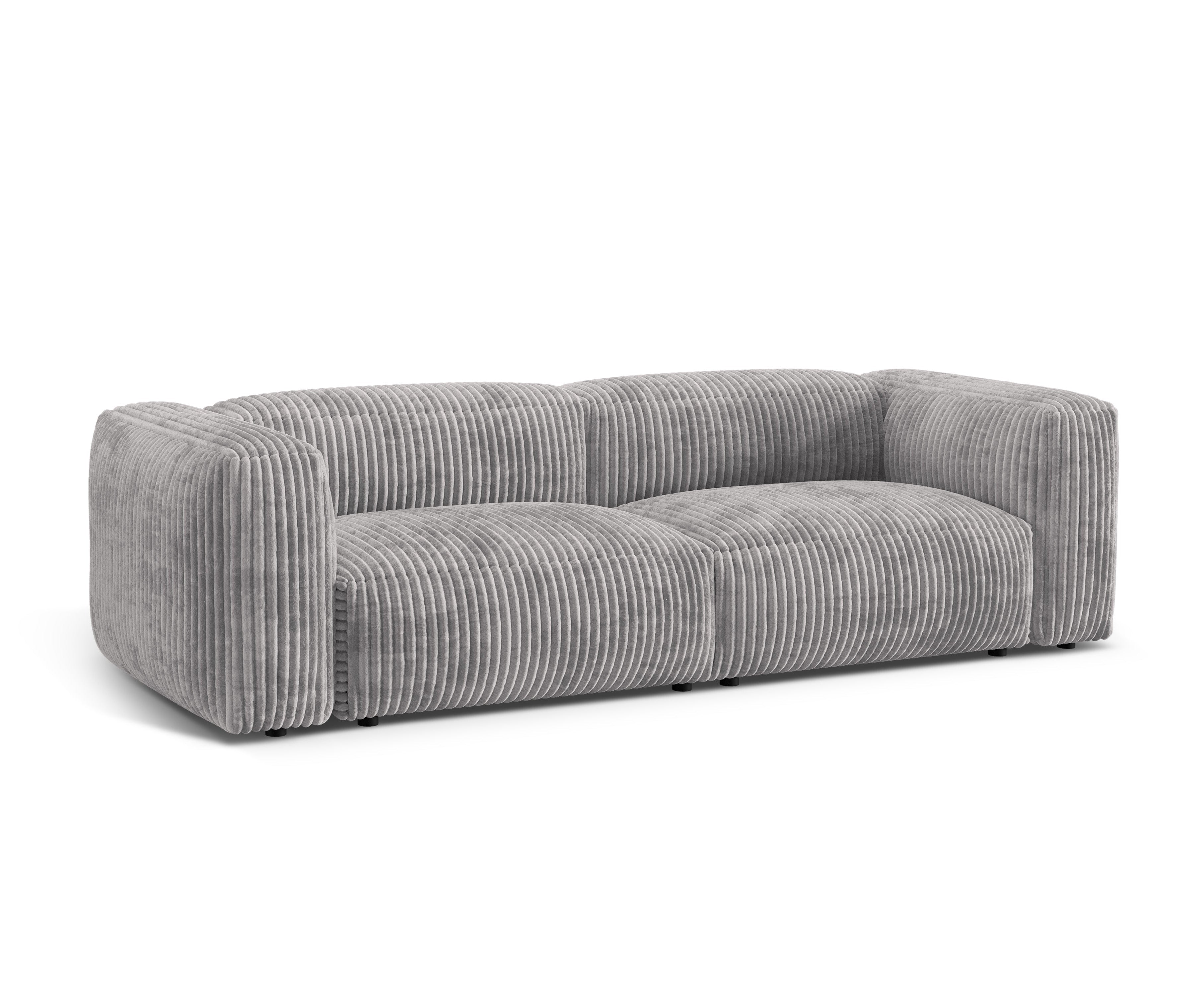 3-Personen-Sofa Martina Hellgrau Cord