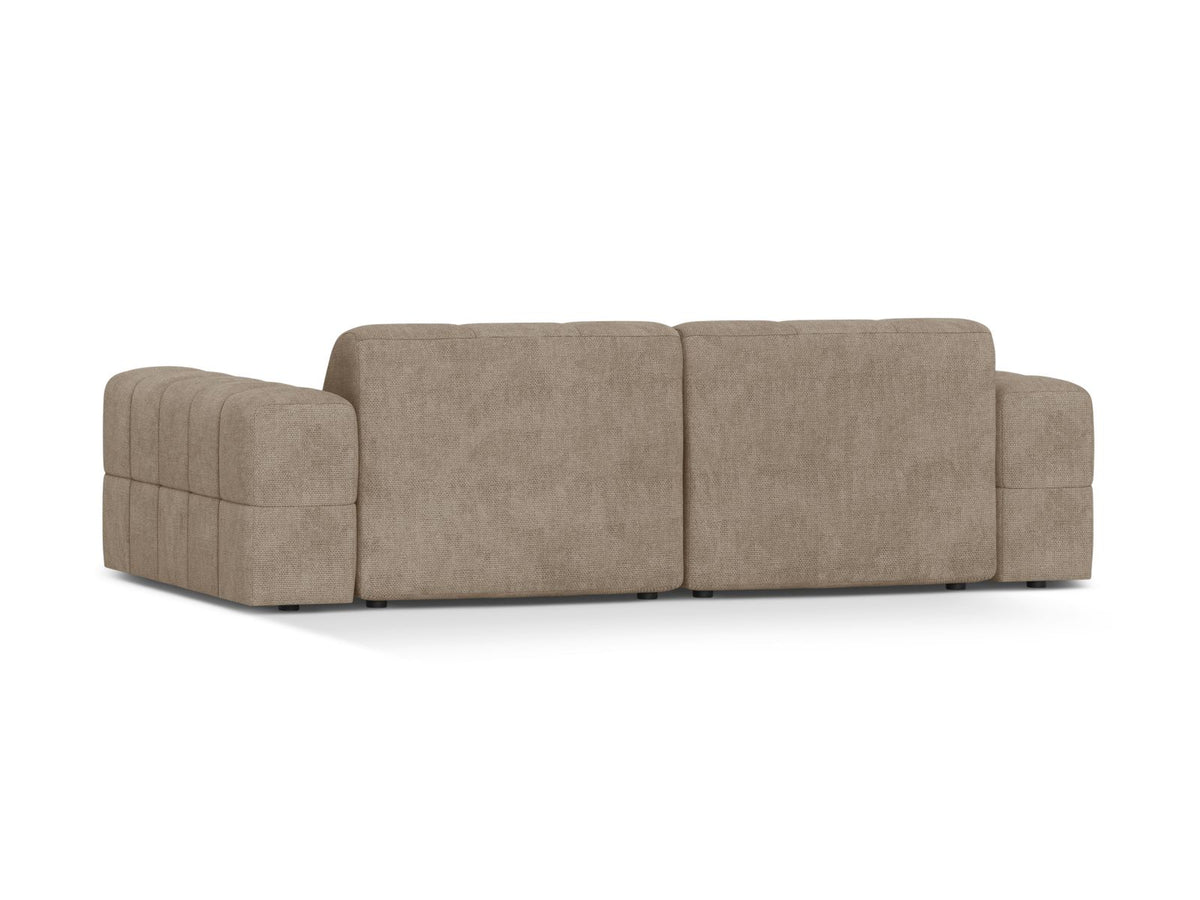 Sofa 3-osobowa JENNIFER ciemnobeżowy szenil – ujęcie tylne