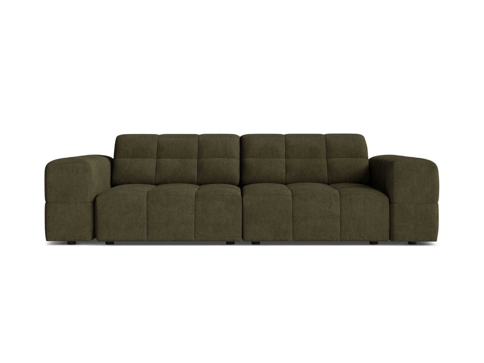 Sofa 3-osobowa JENNIFER oliwkowy szenil – Micadoni