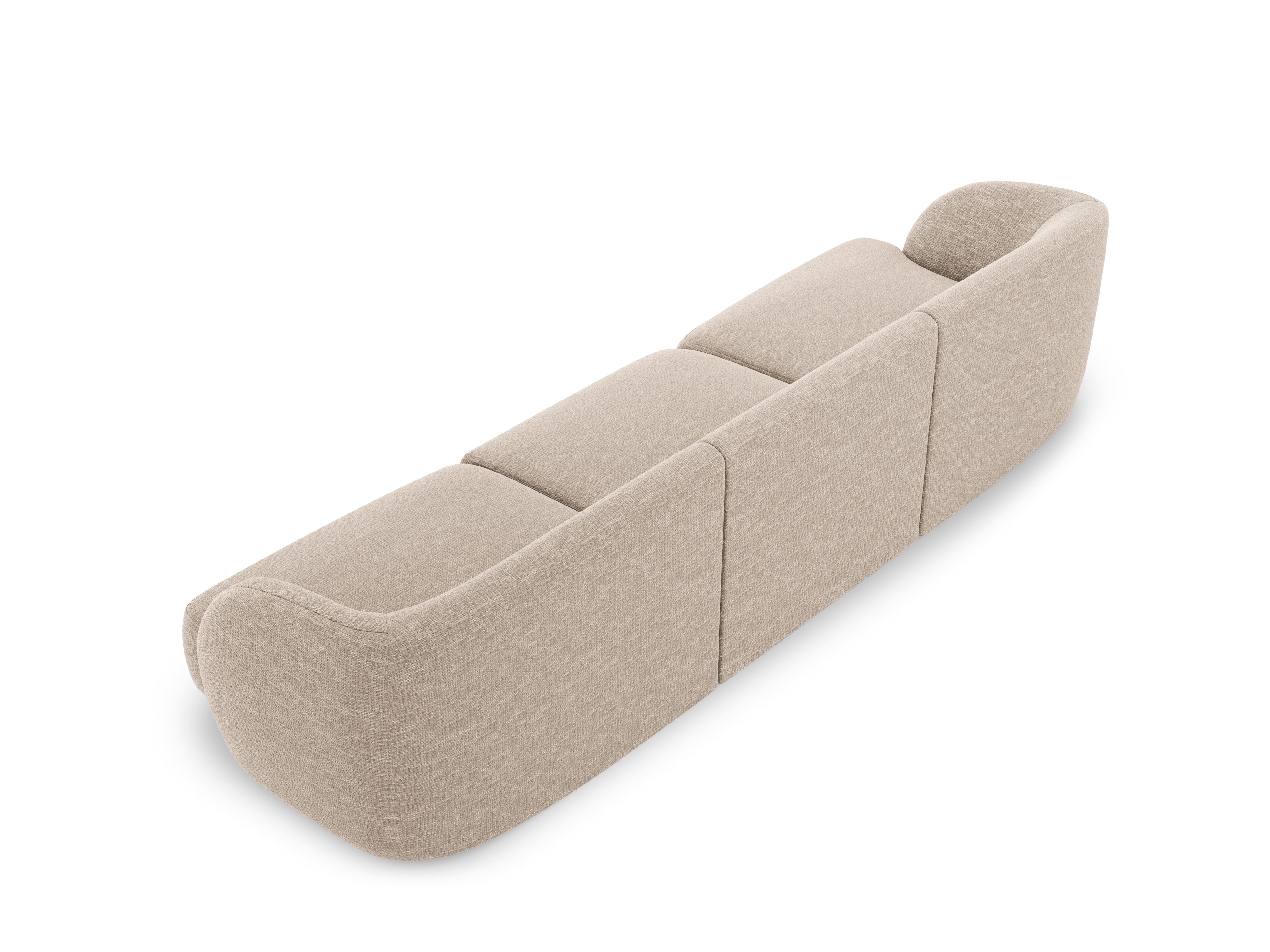 3-seater Sofa MILEY beige chenille