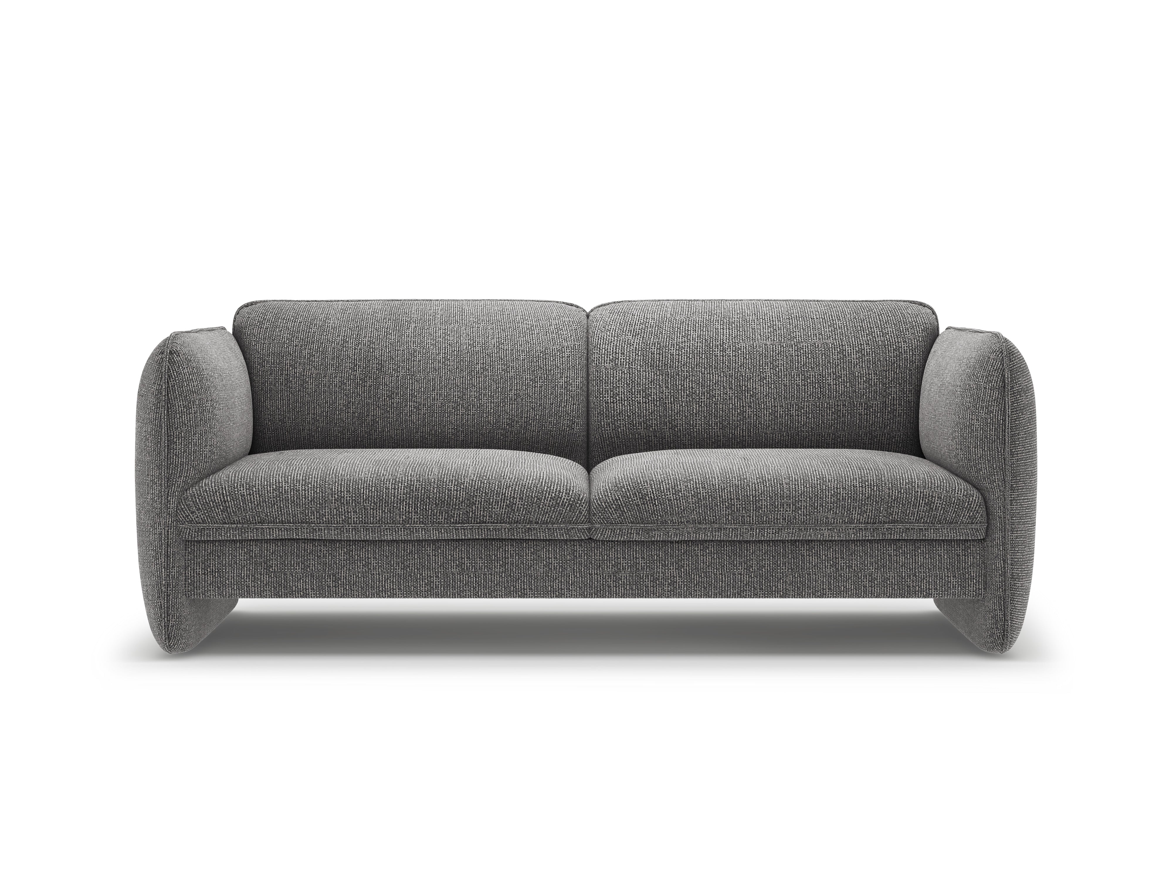 Sofa 3-osobowa GEORGIA ciemnoszary szenil