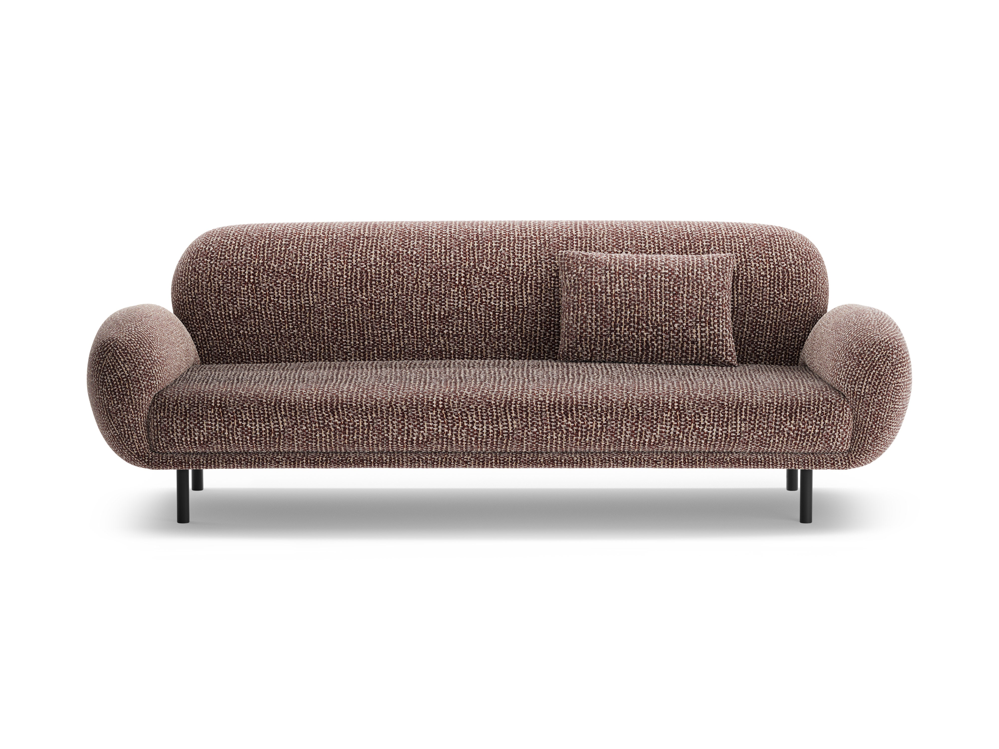Sofa 3-Sitzer POPPY braunes Chenille