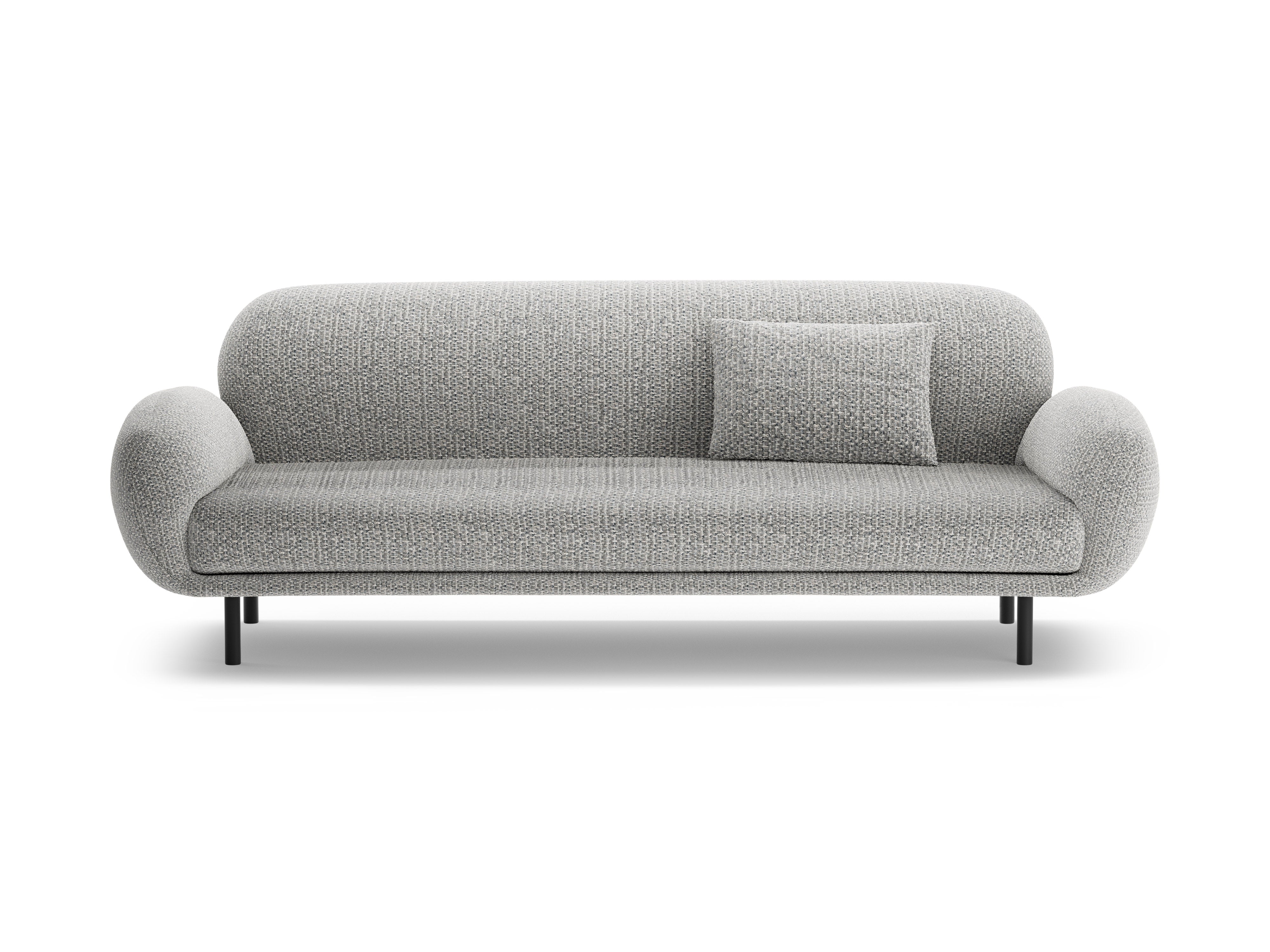 3-seater Sofa POPPY gray chenille