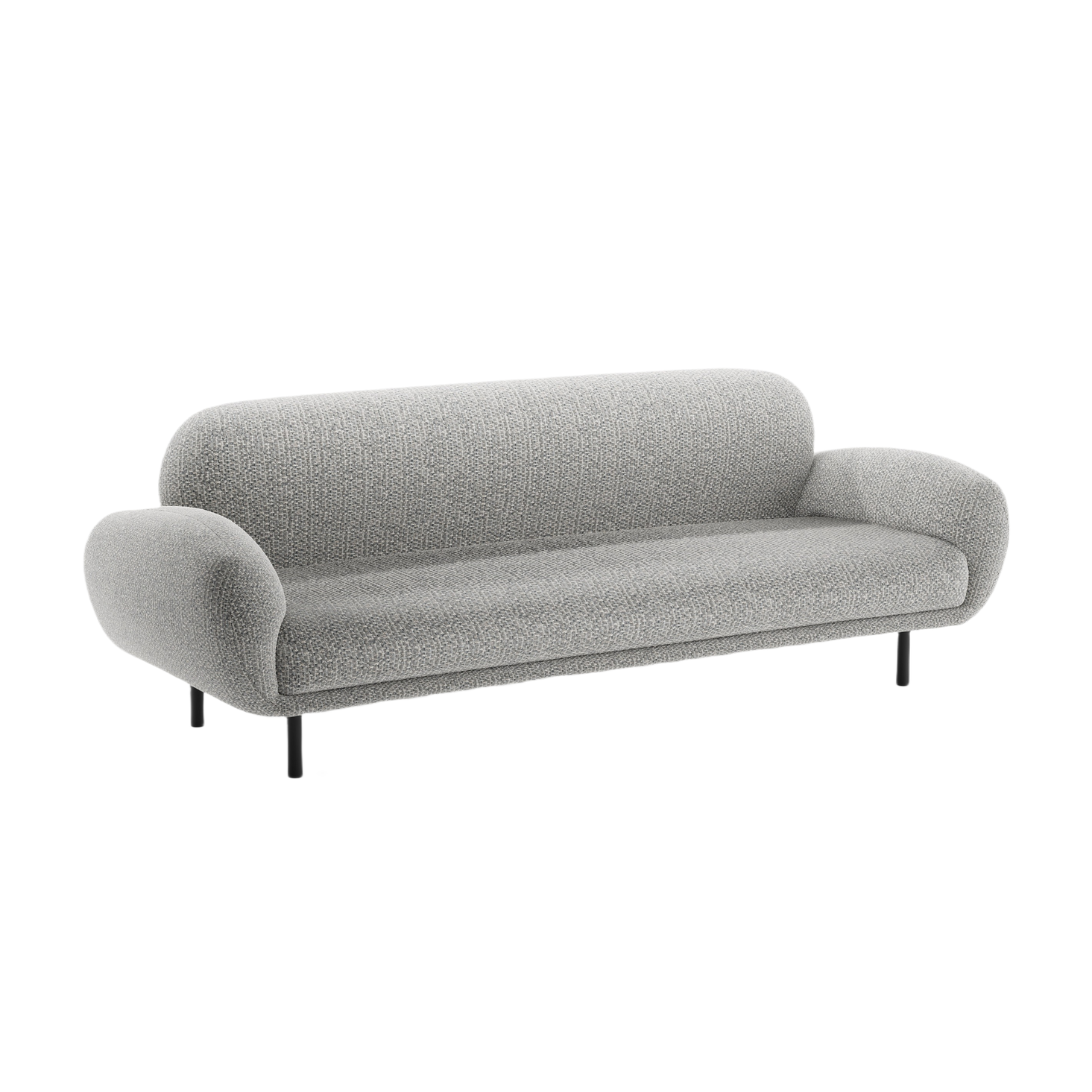 3-seater Sofa POPPY gray chenille