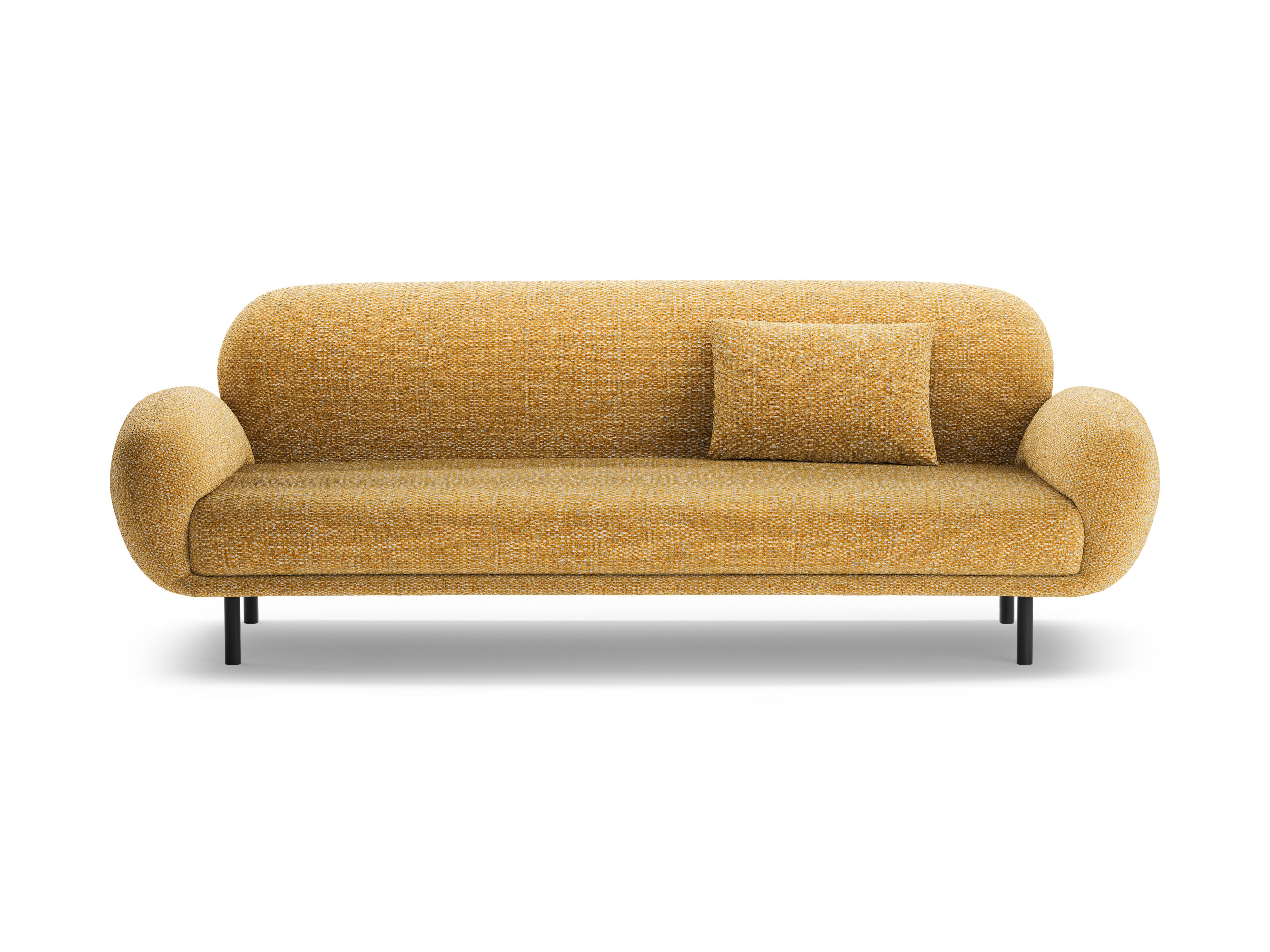 Sofa 3-sitzig POPPY senfgelb Chenille