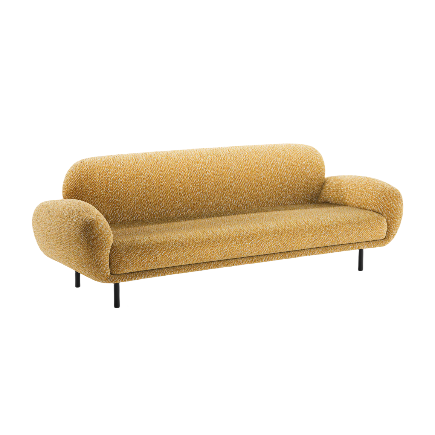 Sofa 3-sitzig POPPY senfgelb Chenille