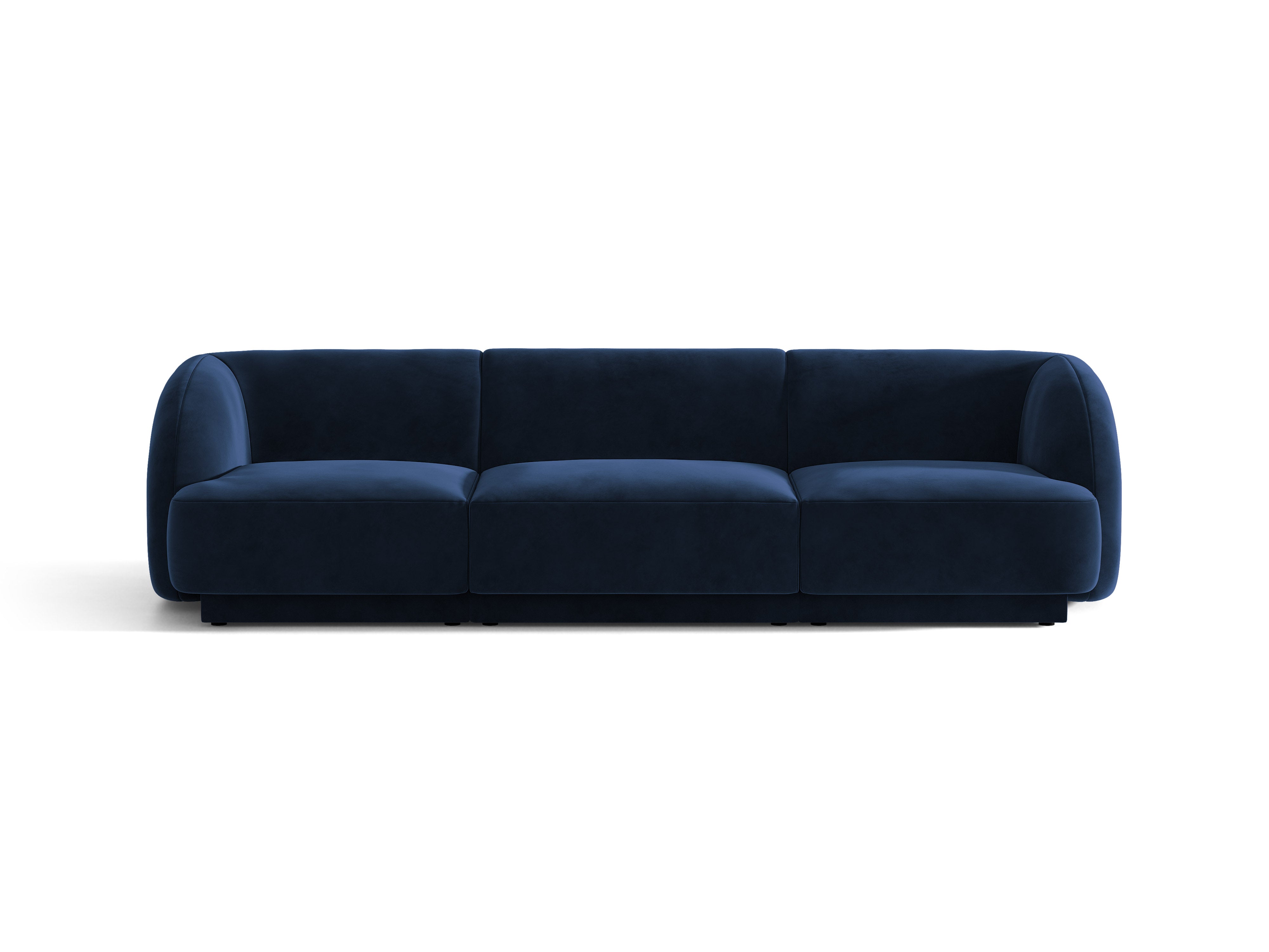Velvet 3-Seater Sofa MILEY Royal Blue