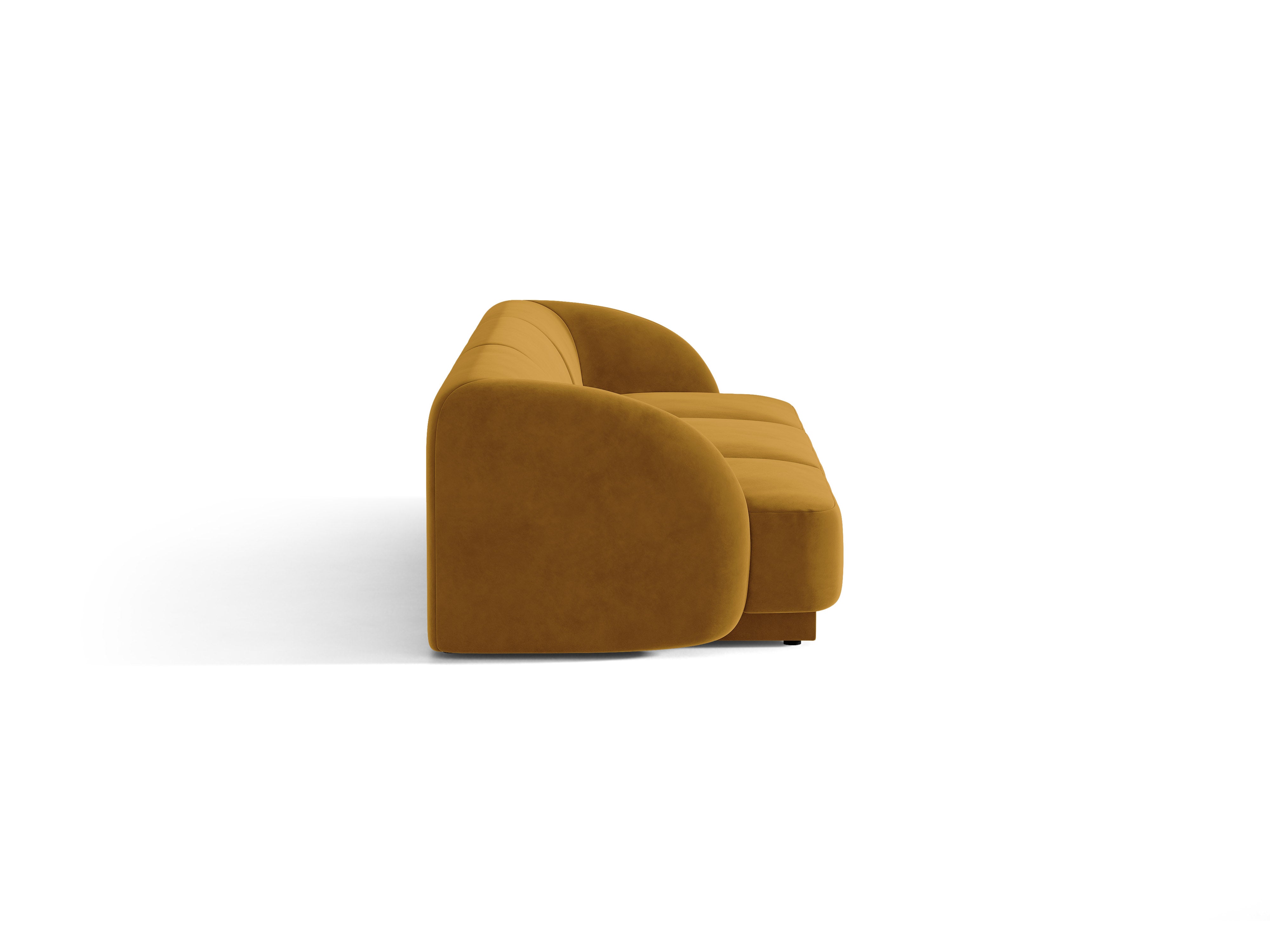 Velvet 3-Seater Sofa MILEY Yellow