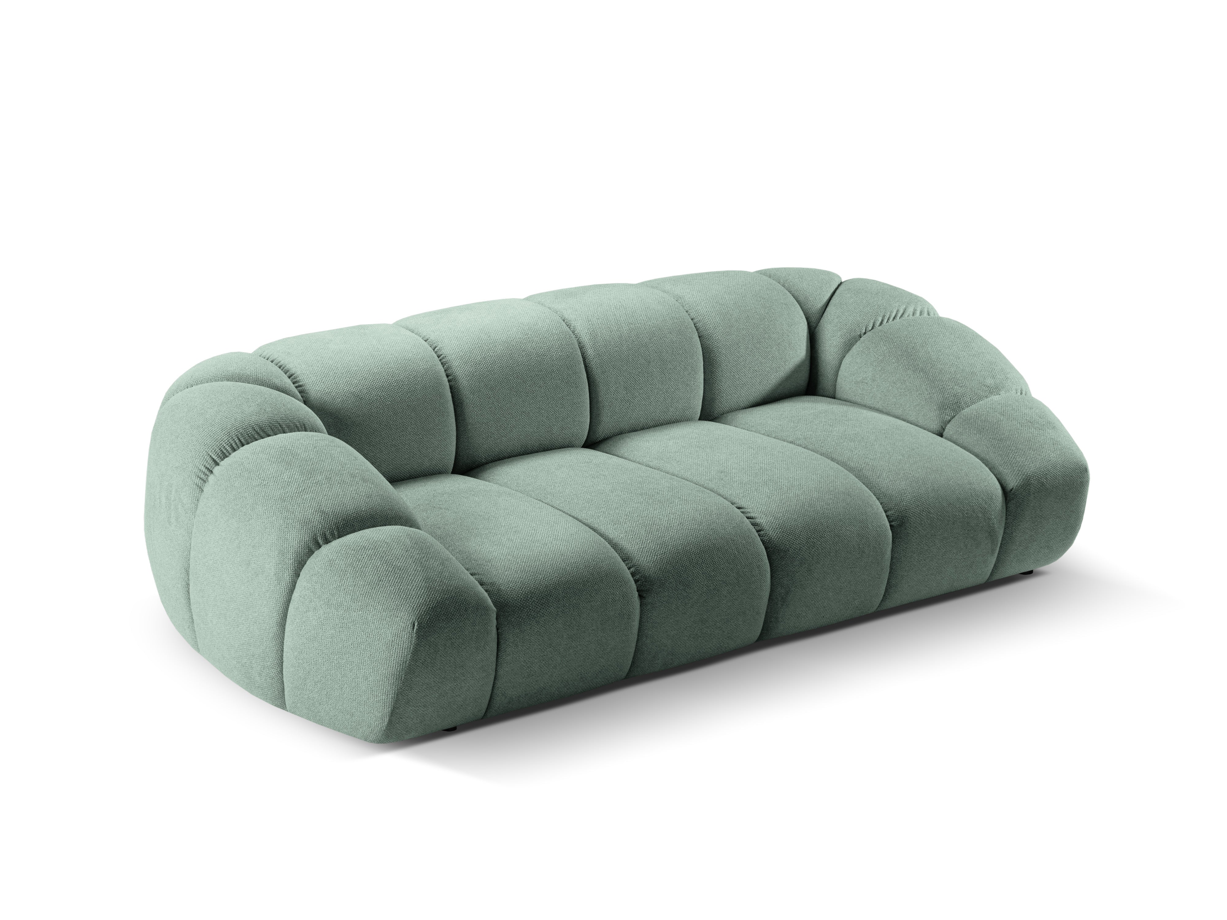 Sofa 2,5-sitzige DIANA mintfarbener Chenille