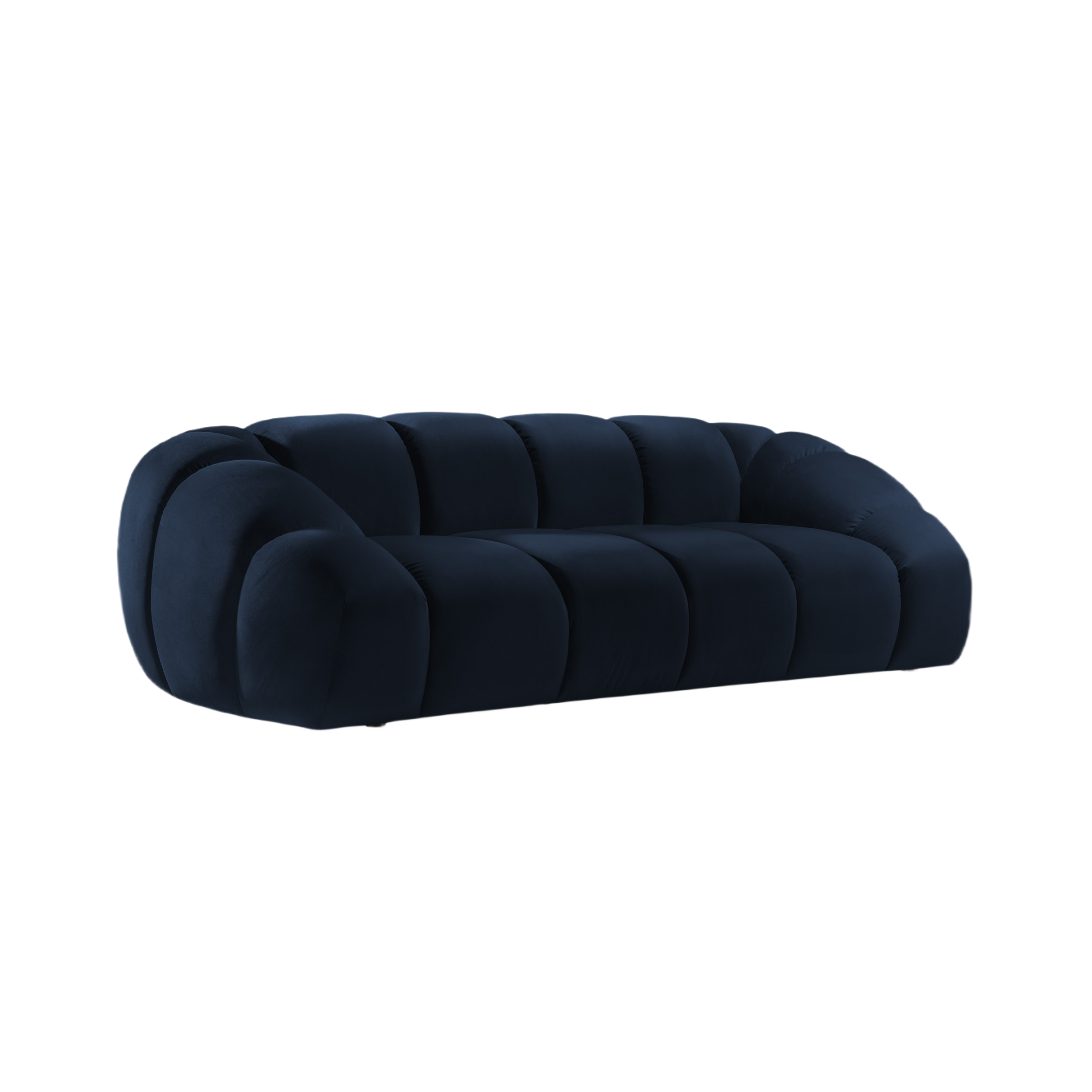 Sofa aus Samt 2,5-sitzig DIANA königsblau