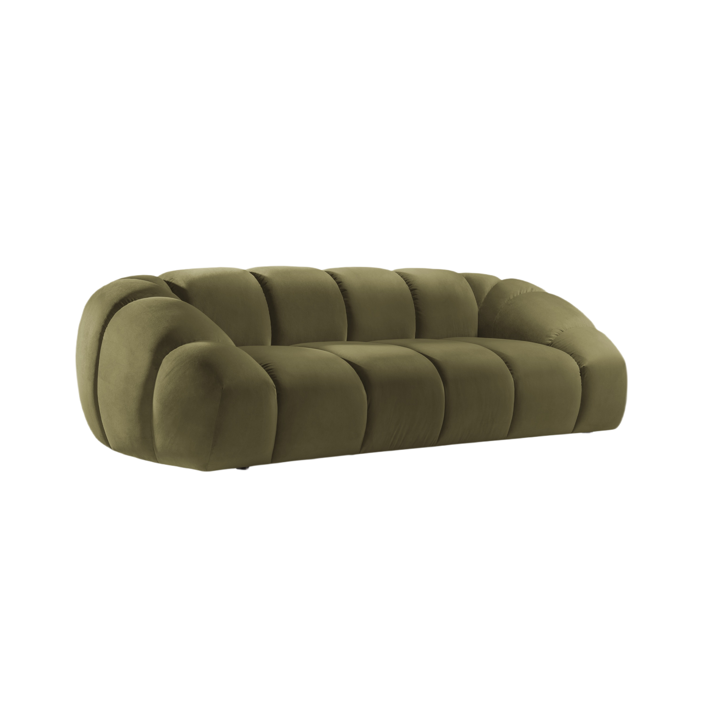 Sofa aus Samt 2,5-sitzig DIANA grün