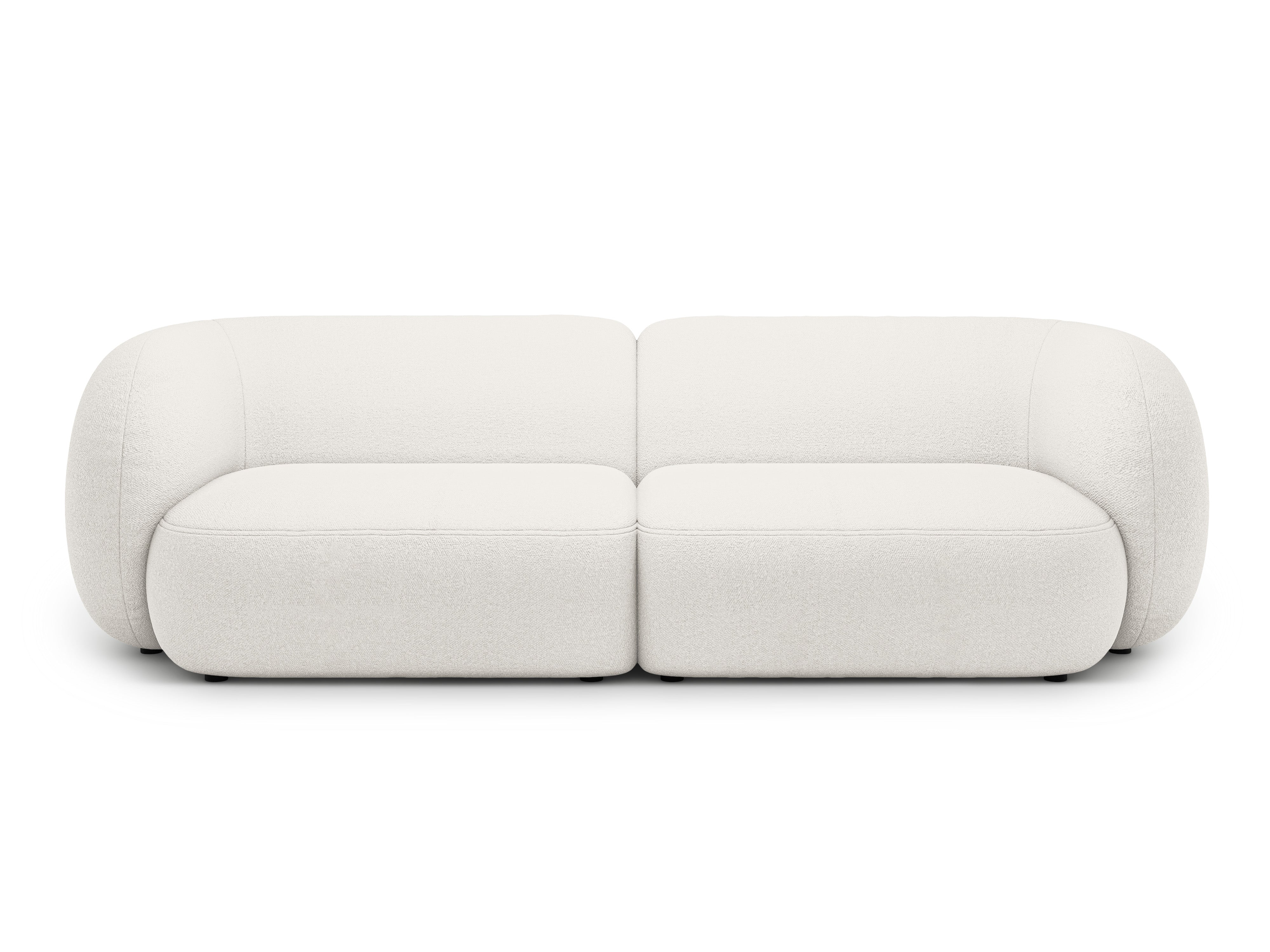 4-seater Sofa KATE white boucle