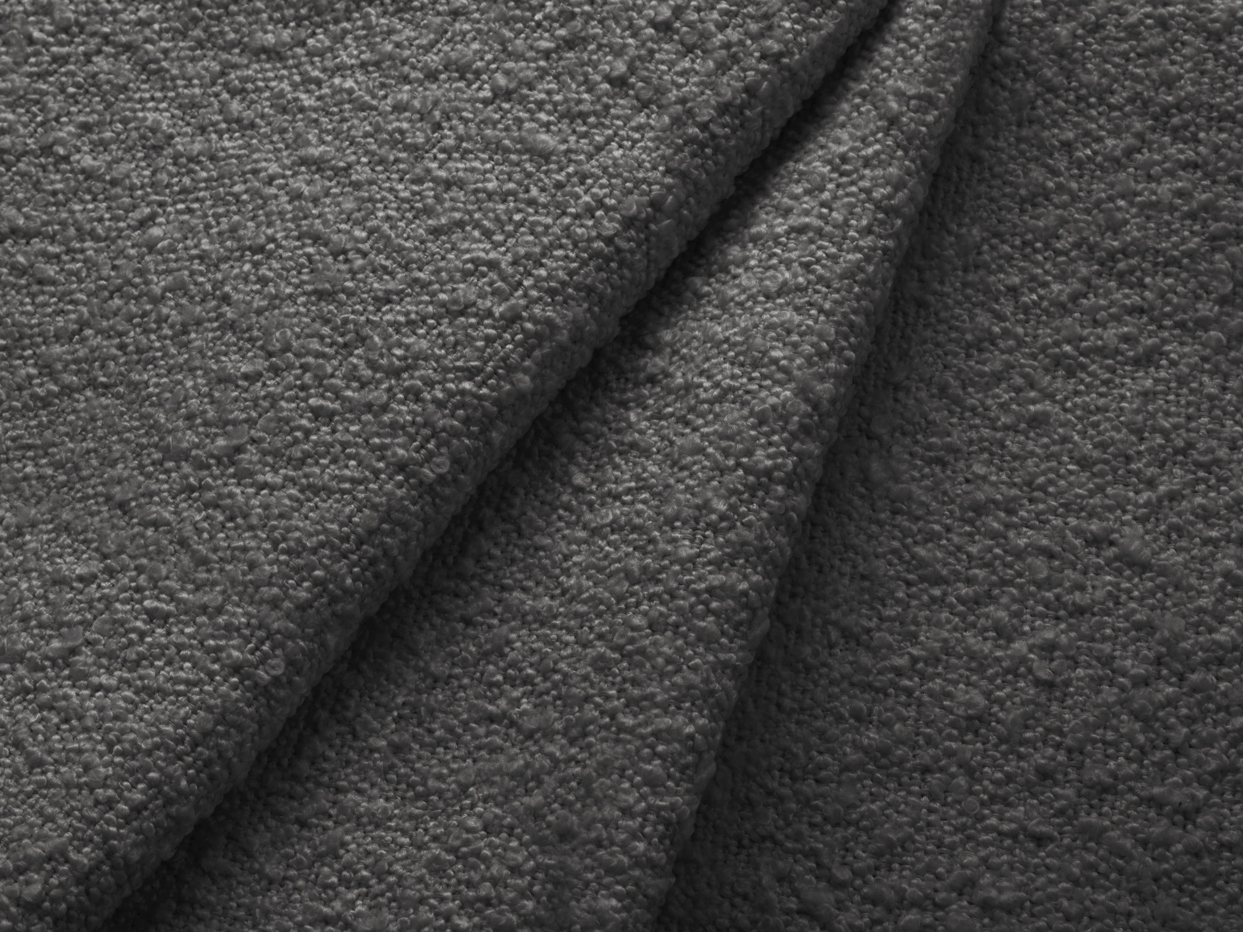 4-seater Sofa KATE dark gray boucle