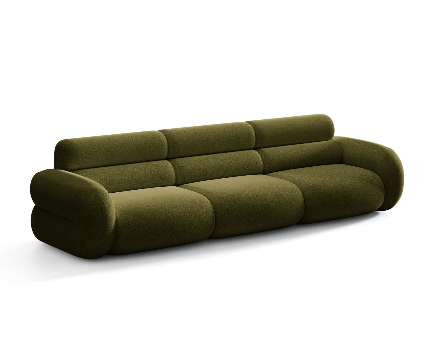 4-Seater Sofa NEO in Olive Boucle