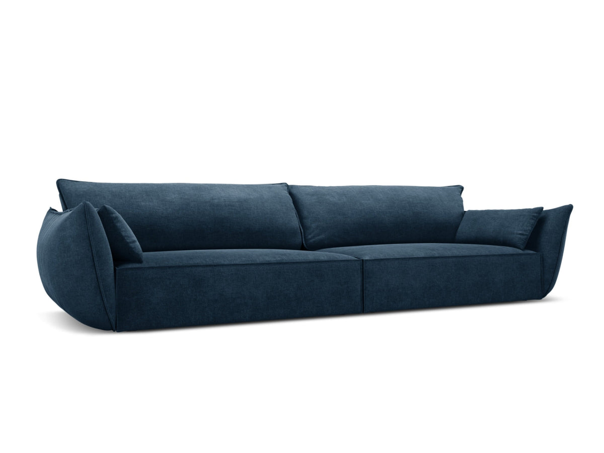 Sofa 4-osobowa KAELLE kobaltowy szenil Over The Horizon – ujęcie boczne