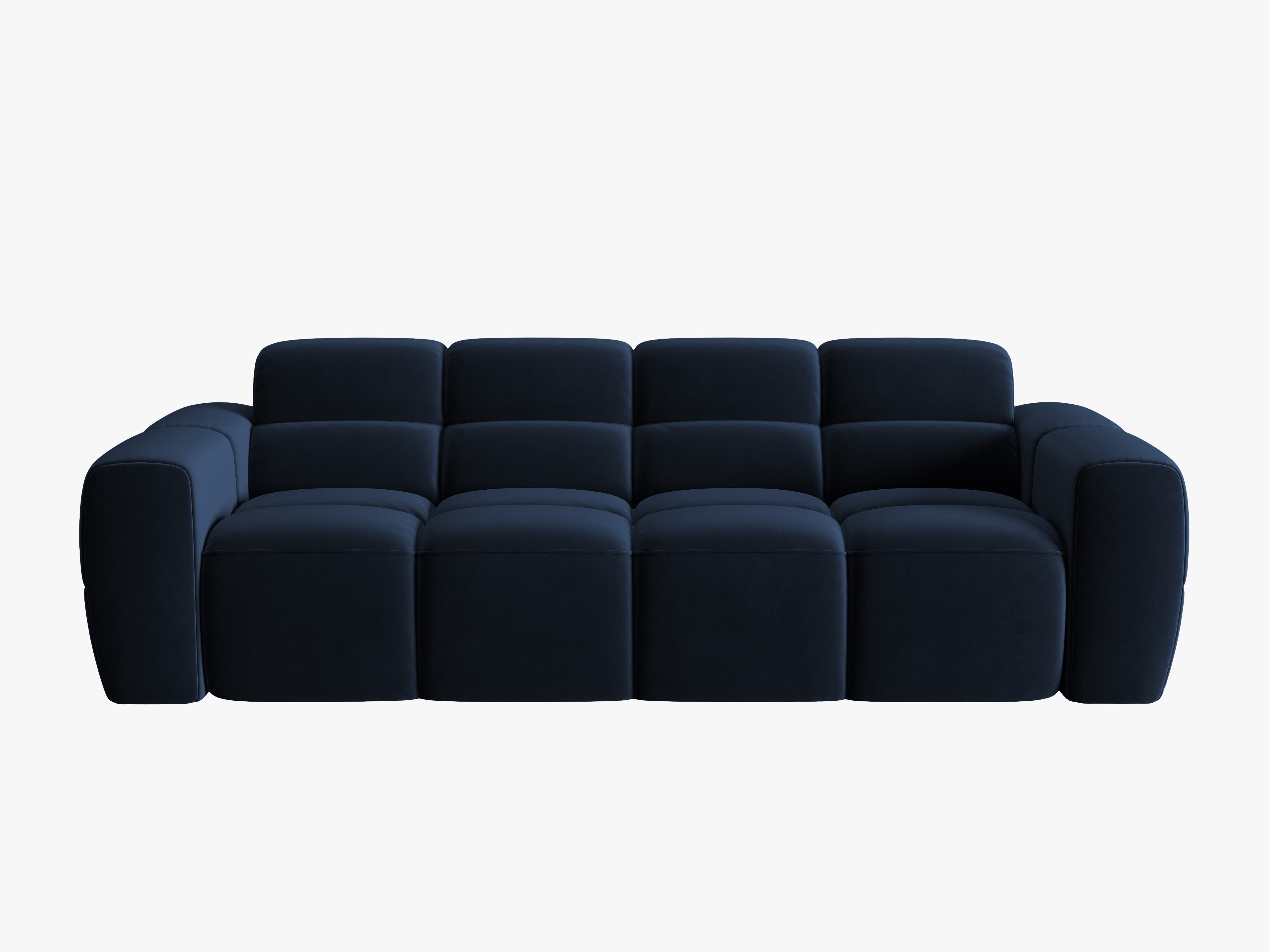 Sofa aksamitna 4-osobowa LISA granat królewski