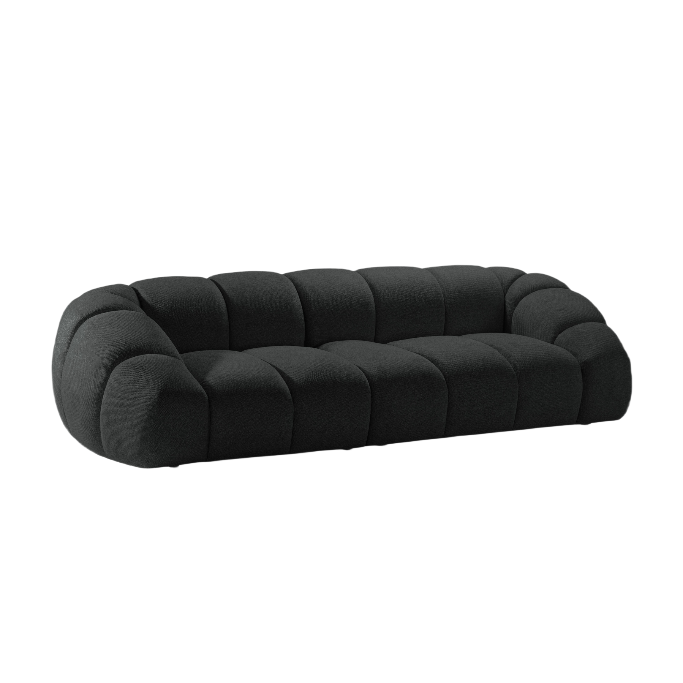 4-seater Sofa DIANA anthracite chenille