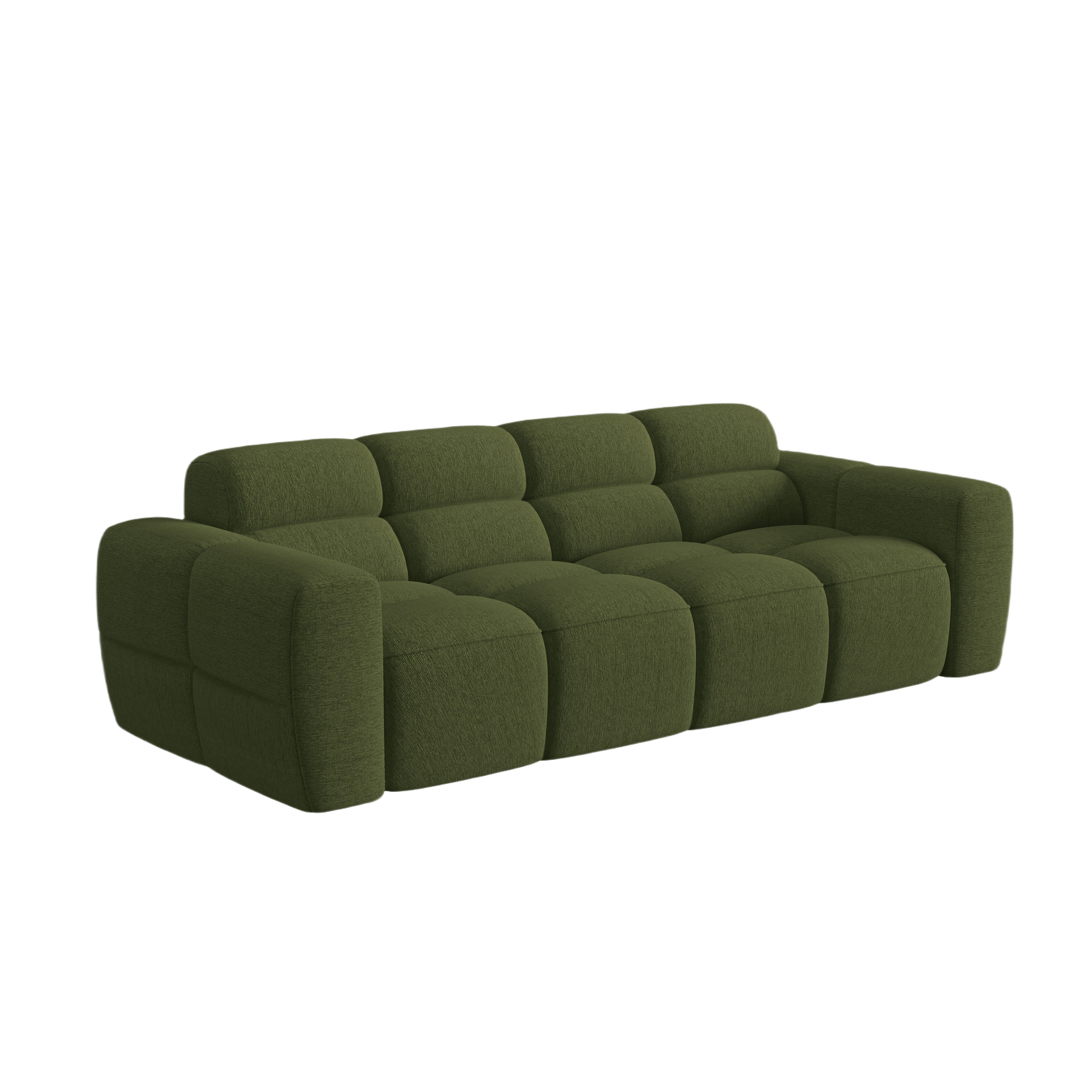 Sofa 4-sitzige LISA grün Chenille