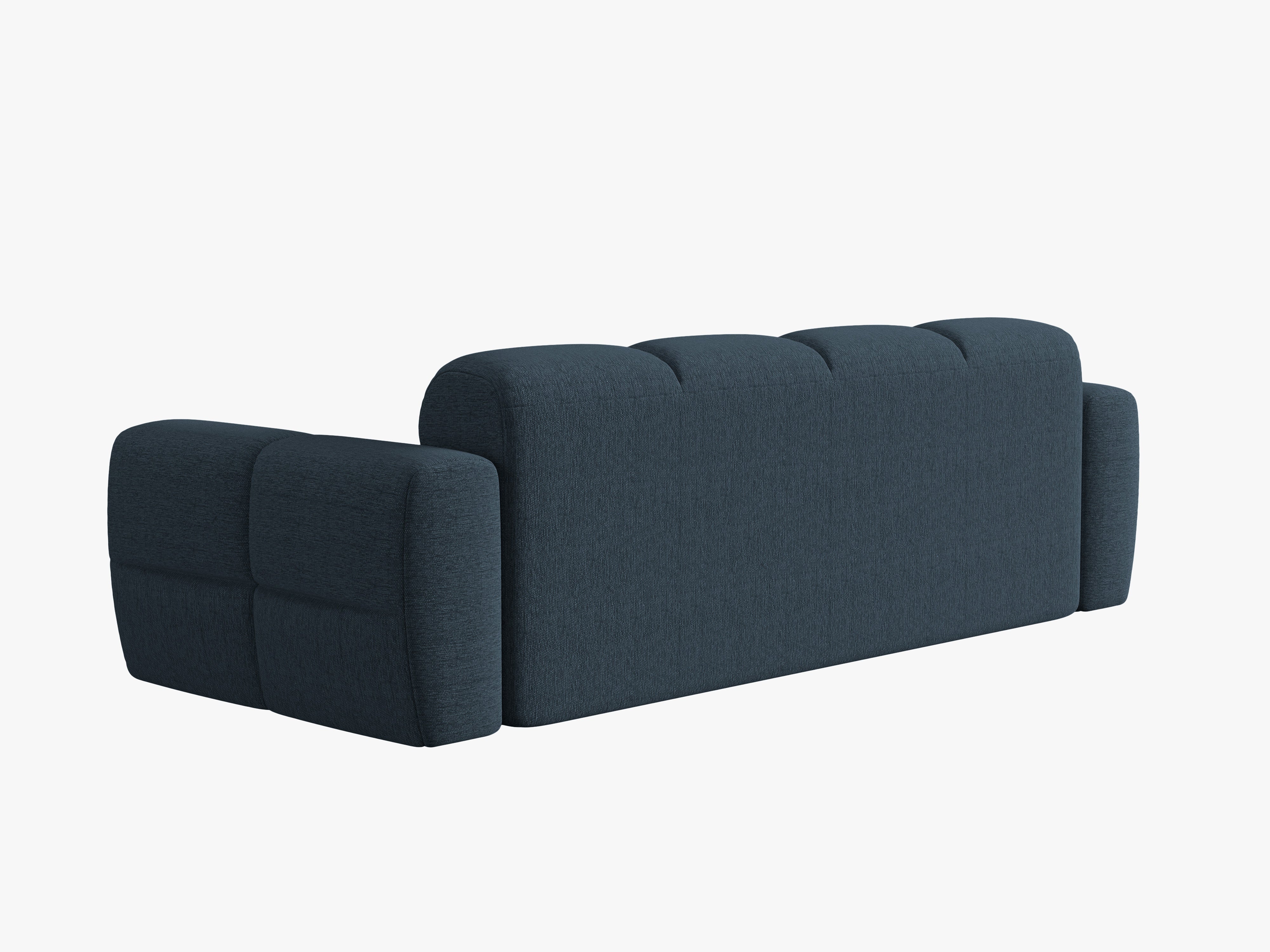 Sofa 4-Sitzer LISA dunkelblaues Chenille