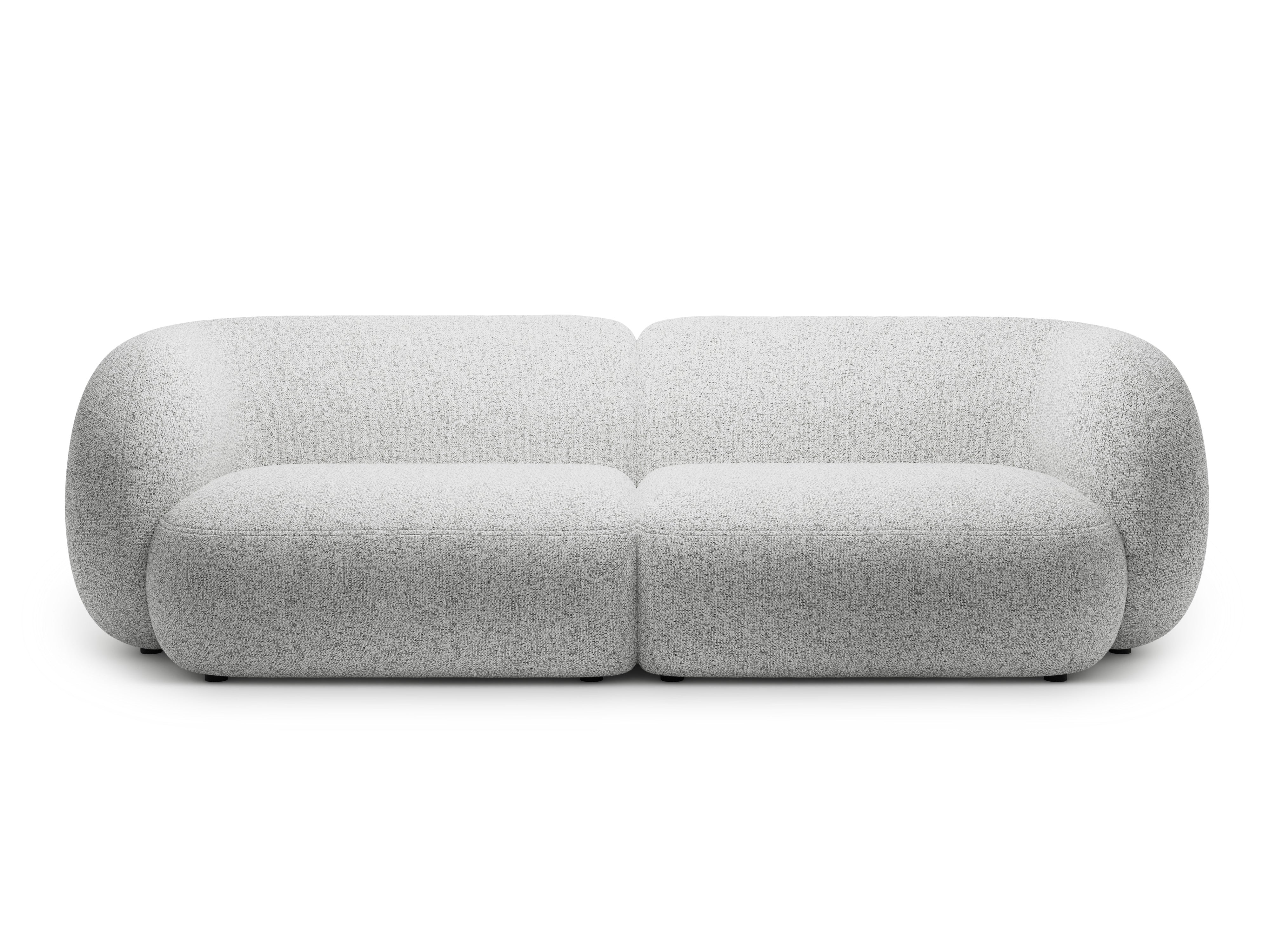 Sofa für 4 Personen KATE hellgrau meliert
