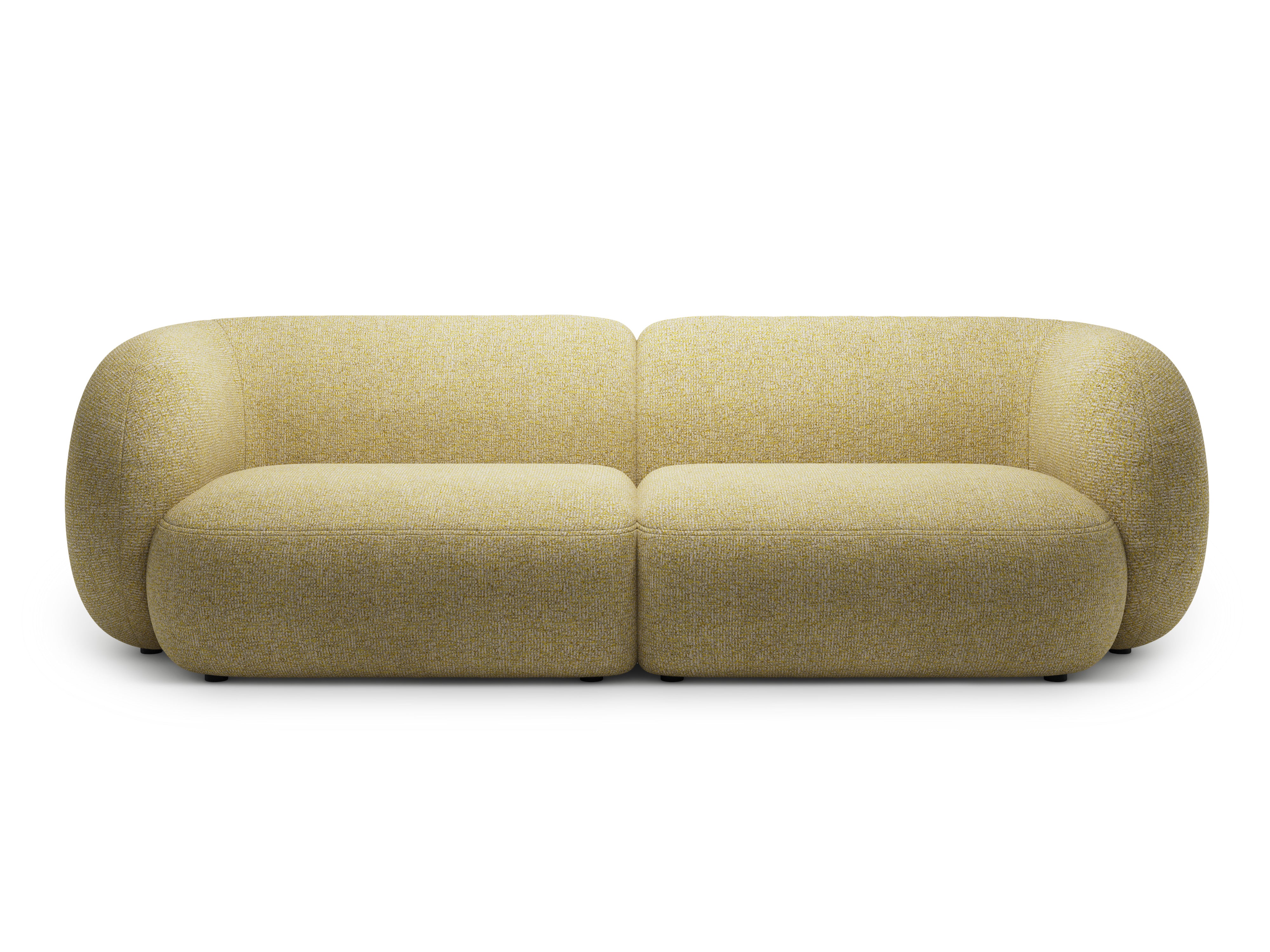 Sofa für 4 Personen KATE gelb meliert