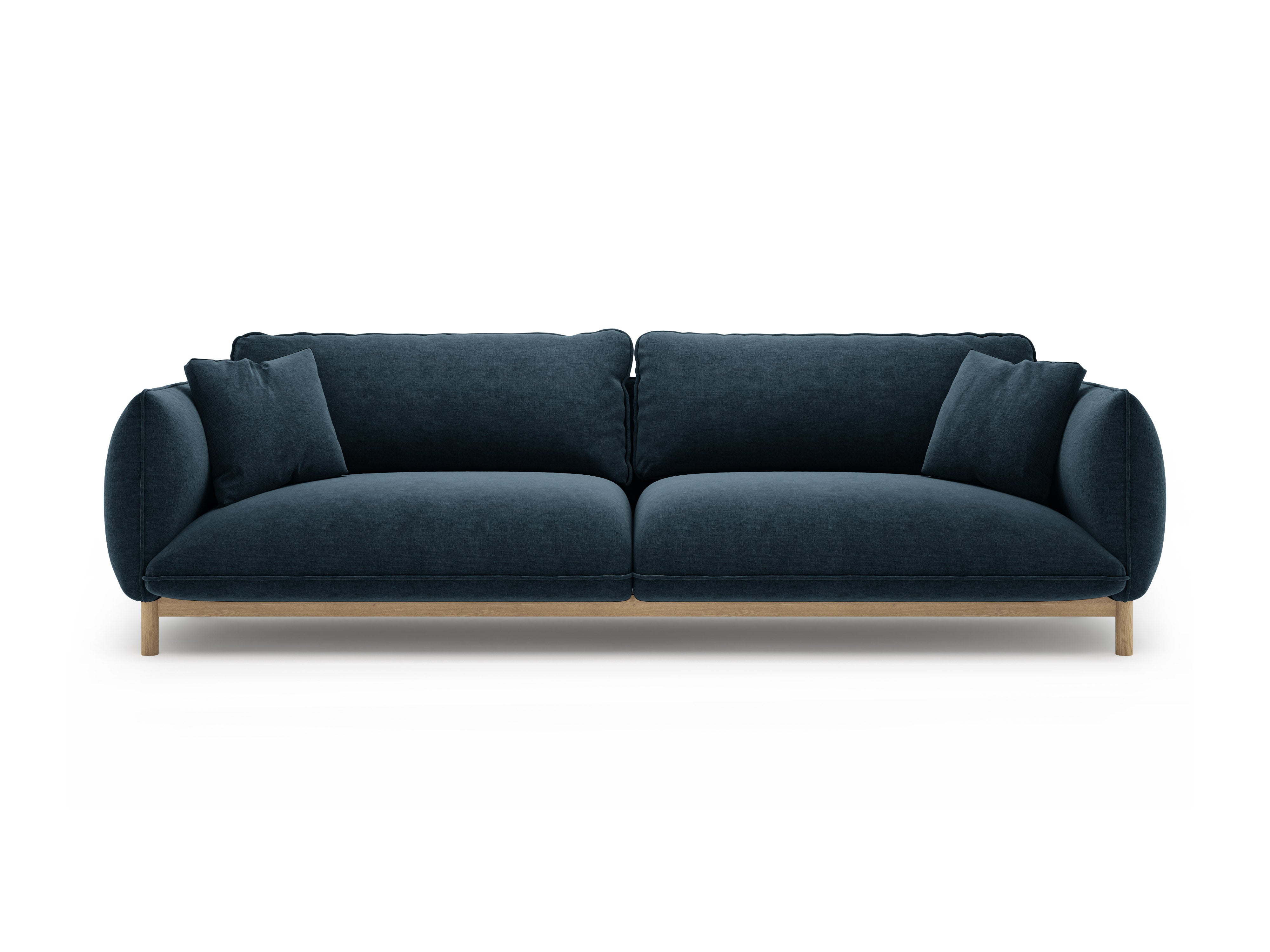 Sofa 4-sitzige ADA meerblau Chenille
