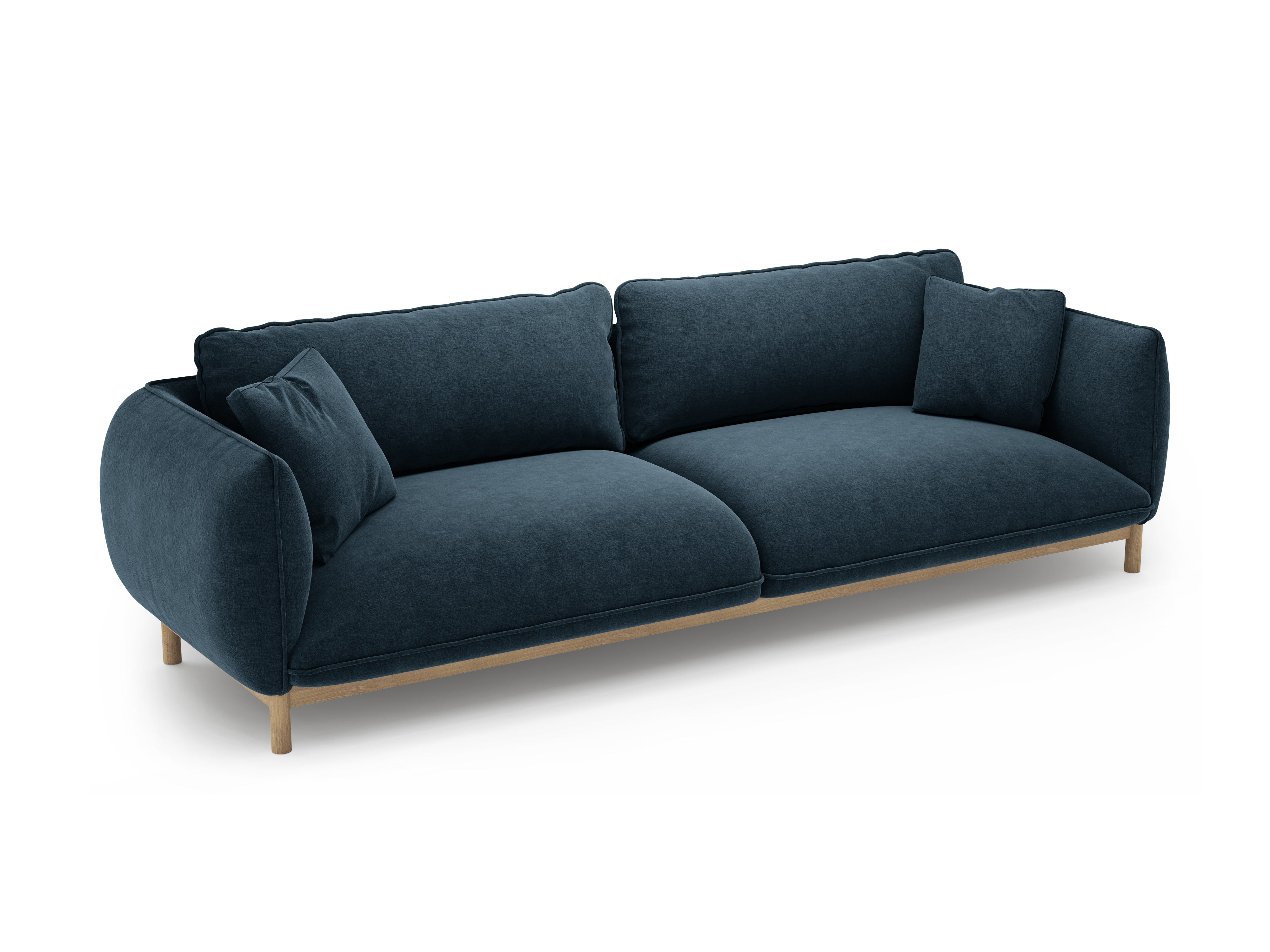 Sofa 4-sitzige ADA meerblau Chenille
