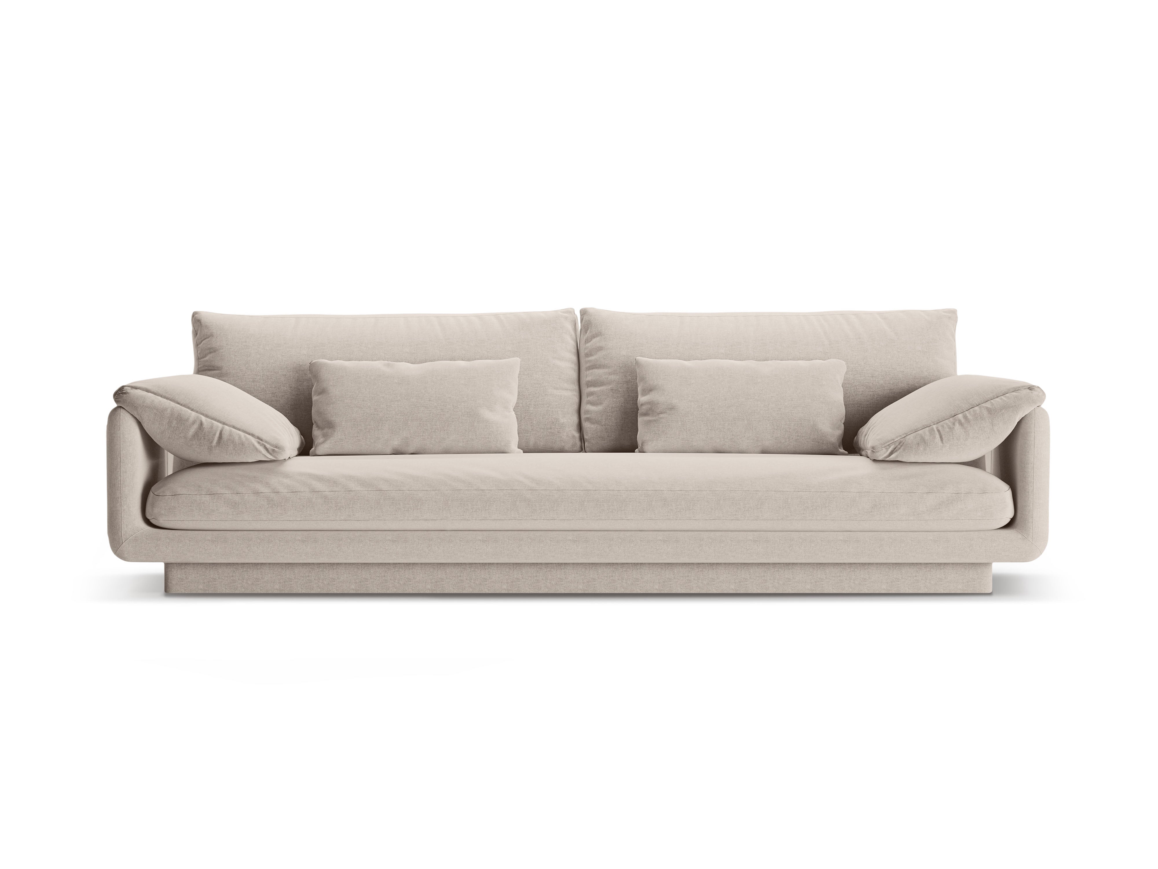 4-seater sofa light beige