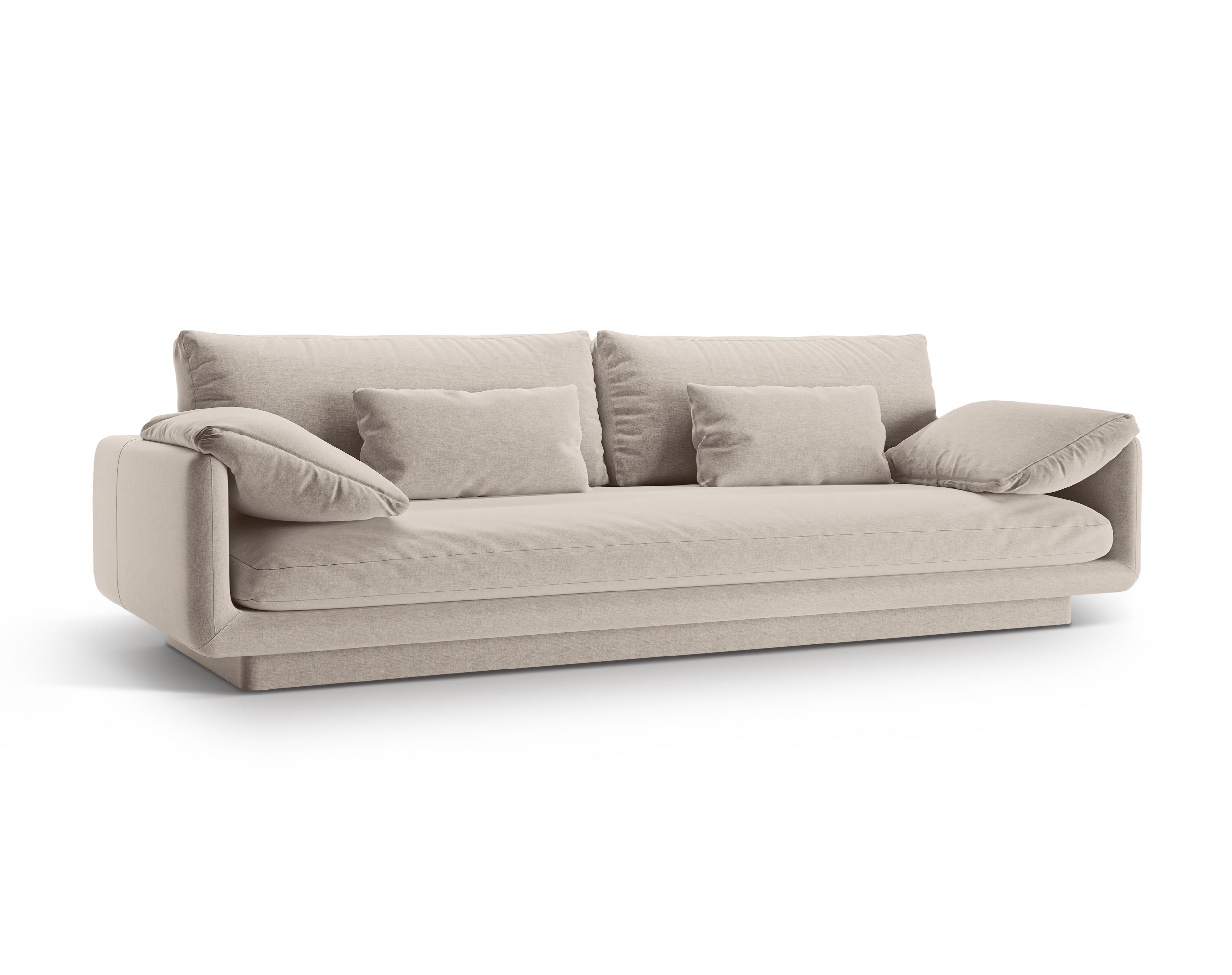 4-seater sofa light beige