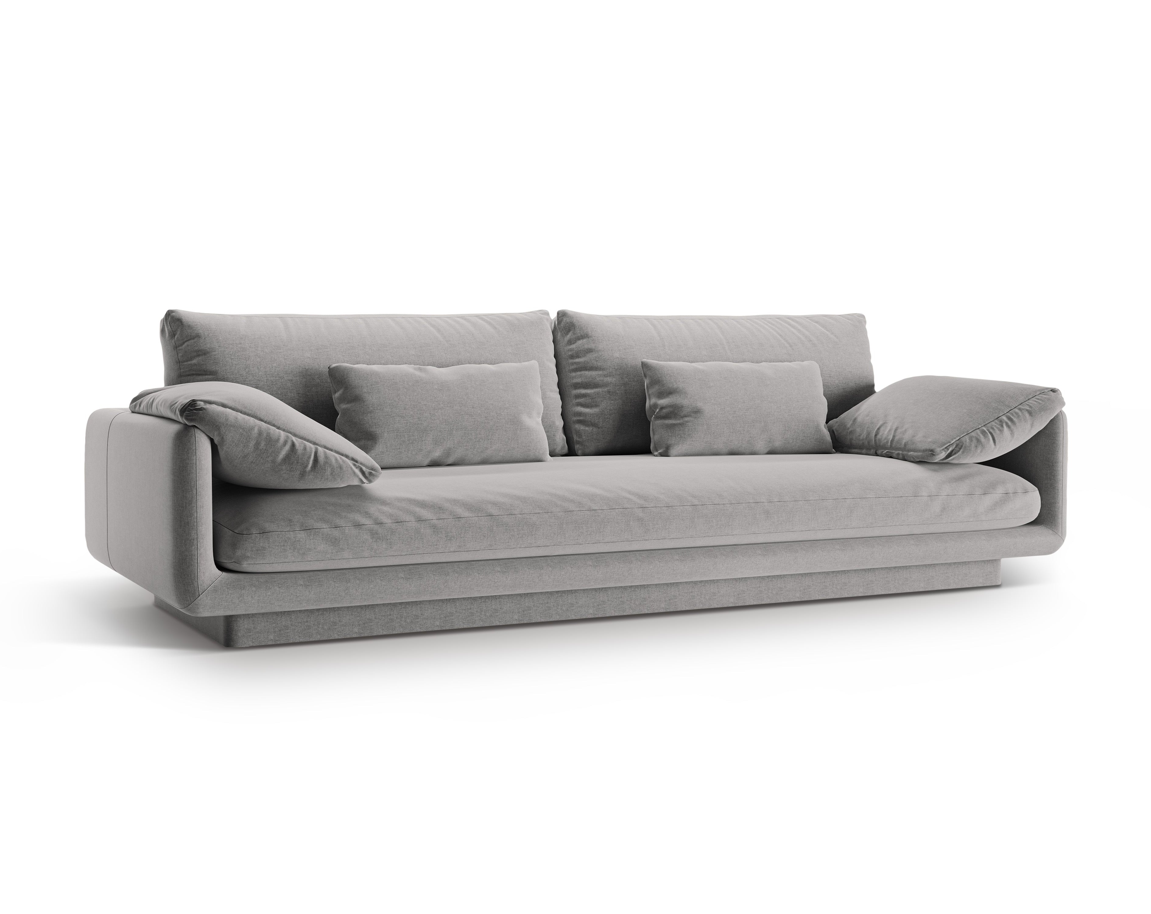 4-Sitzer-Sofa Torino Hellgrau