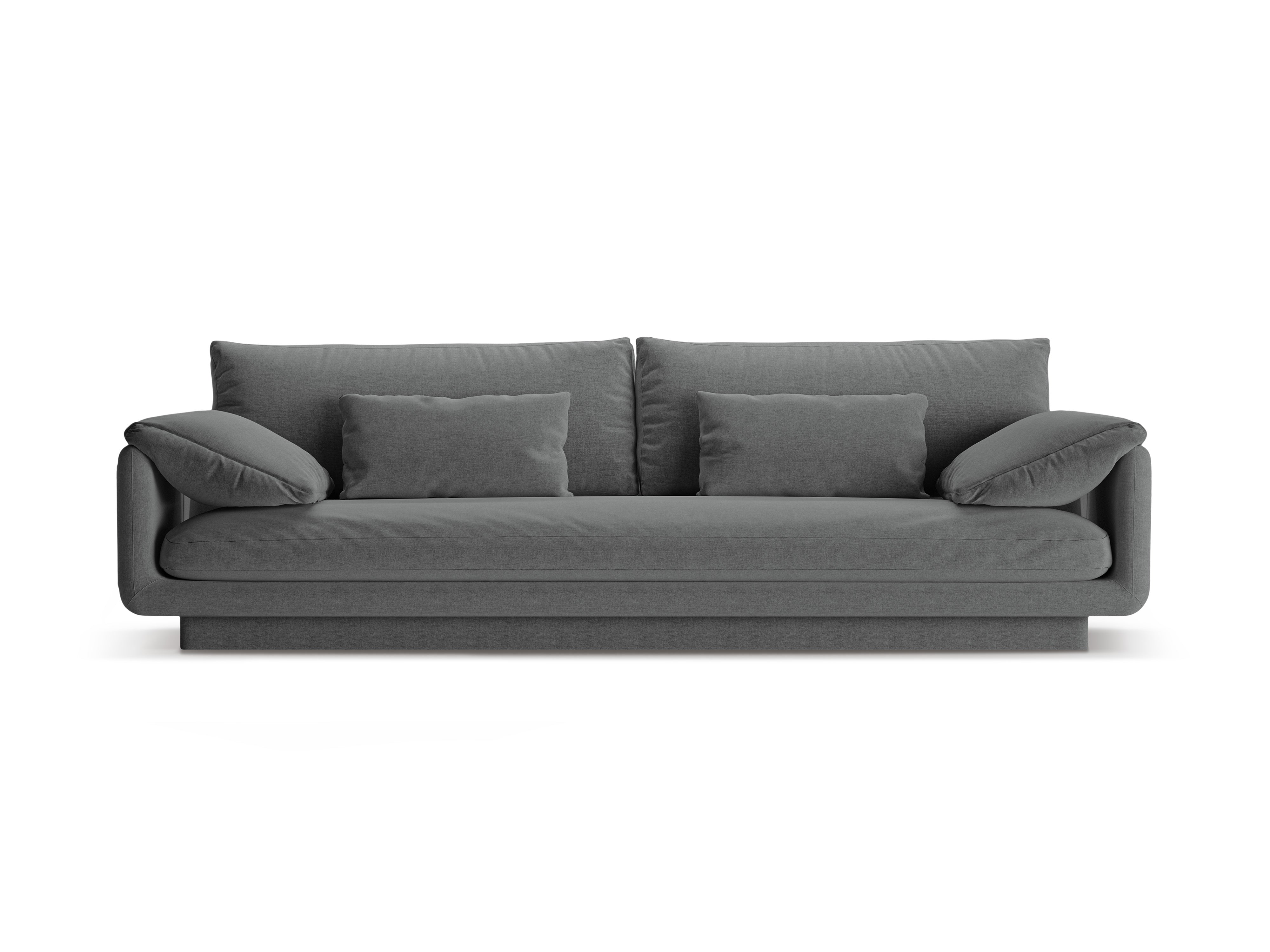 4-person sofa Torino dark gray