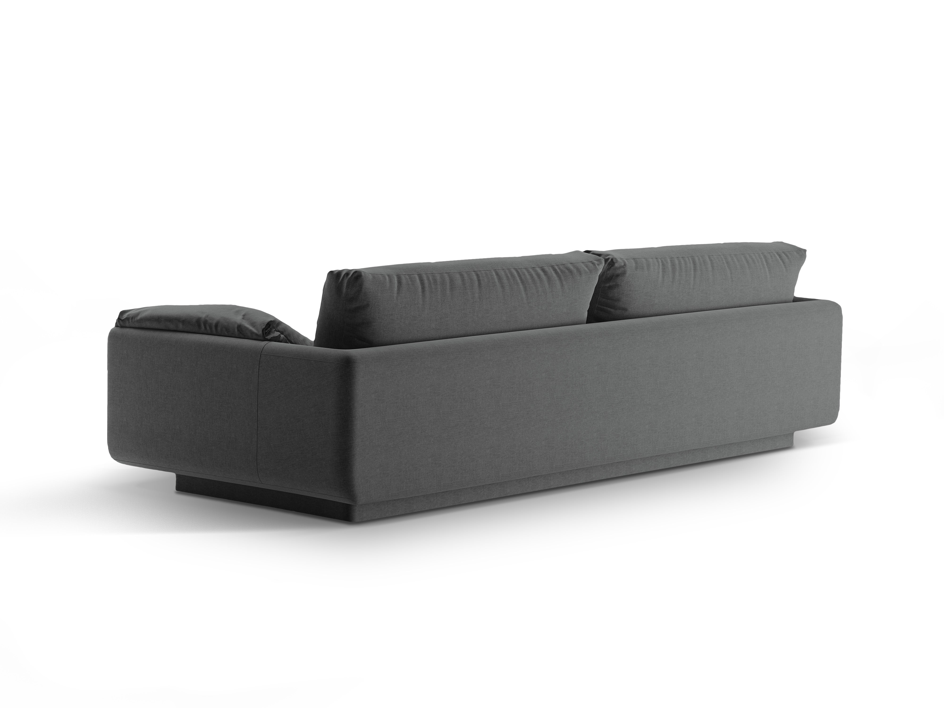 4-person sofa Torino dark gray