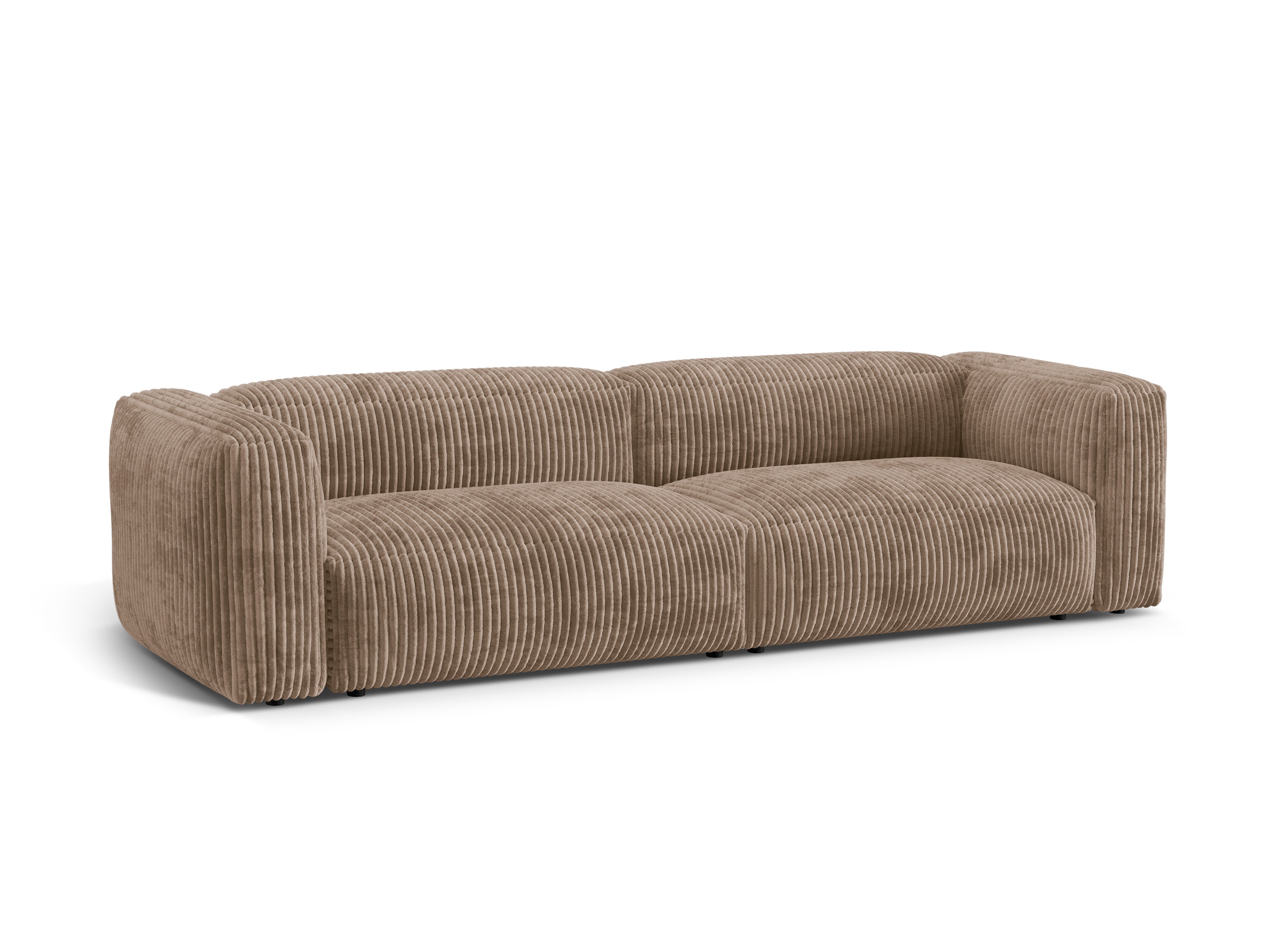 Martina 4-person sofa dark-tone corduroy