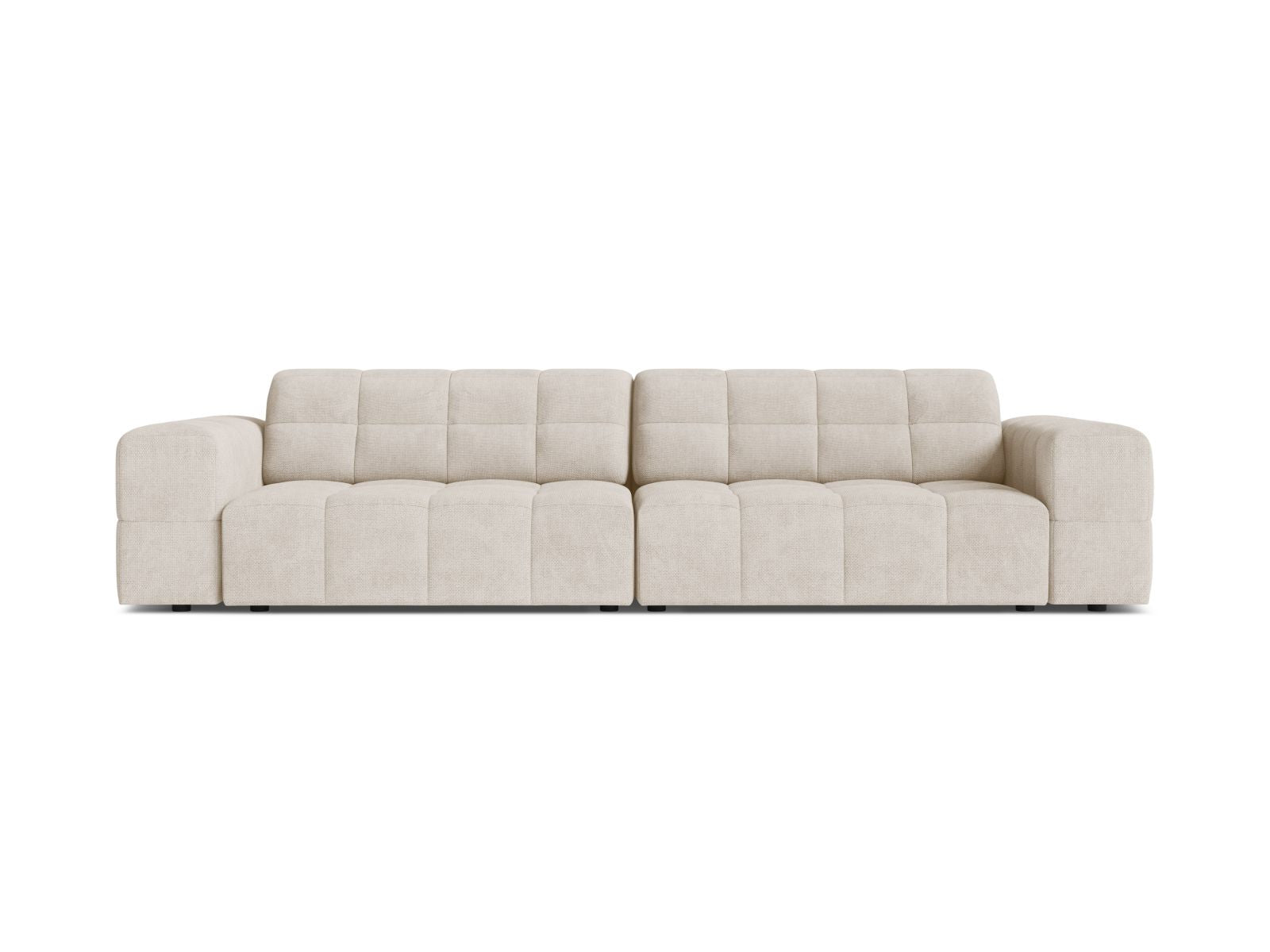 Sofa 4-osobowa JENNIFER jasnobeżowy szenil – Micadoni