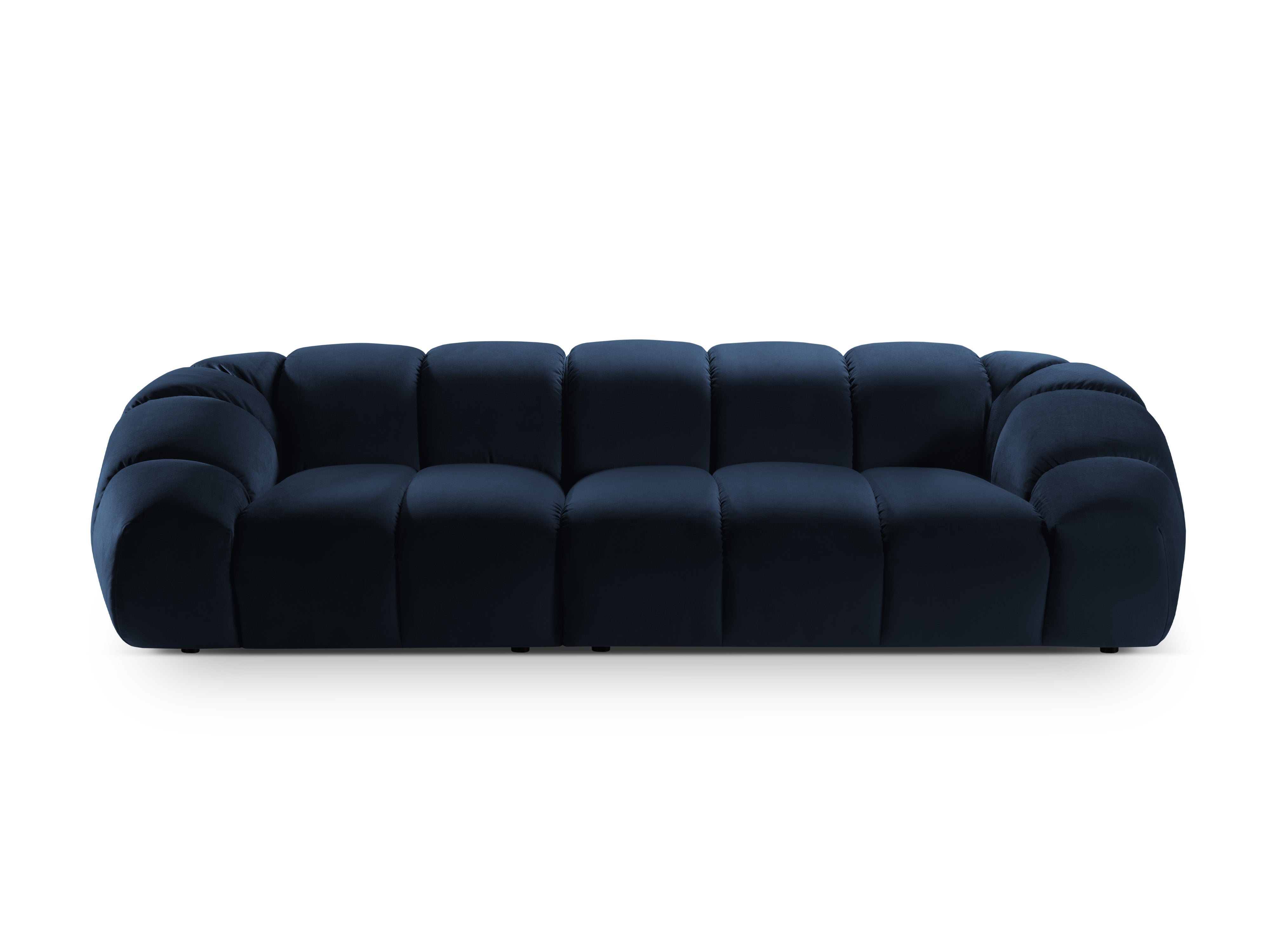 Sofa aus Samt für 4 Personen DIANA königsblau
