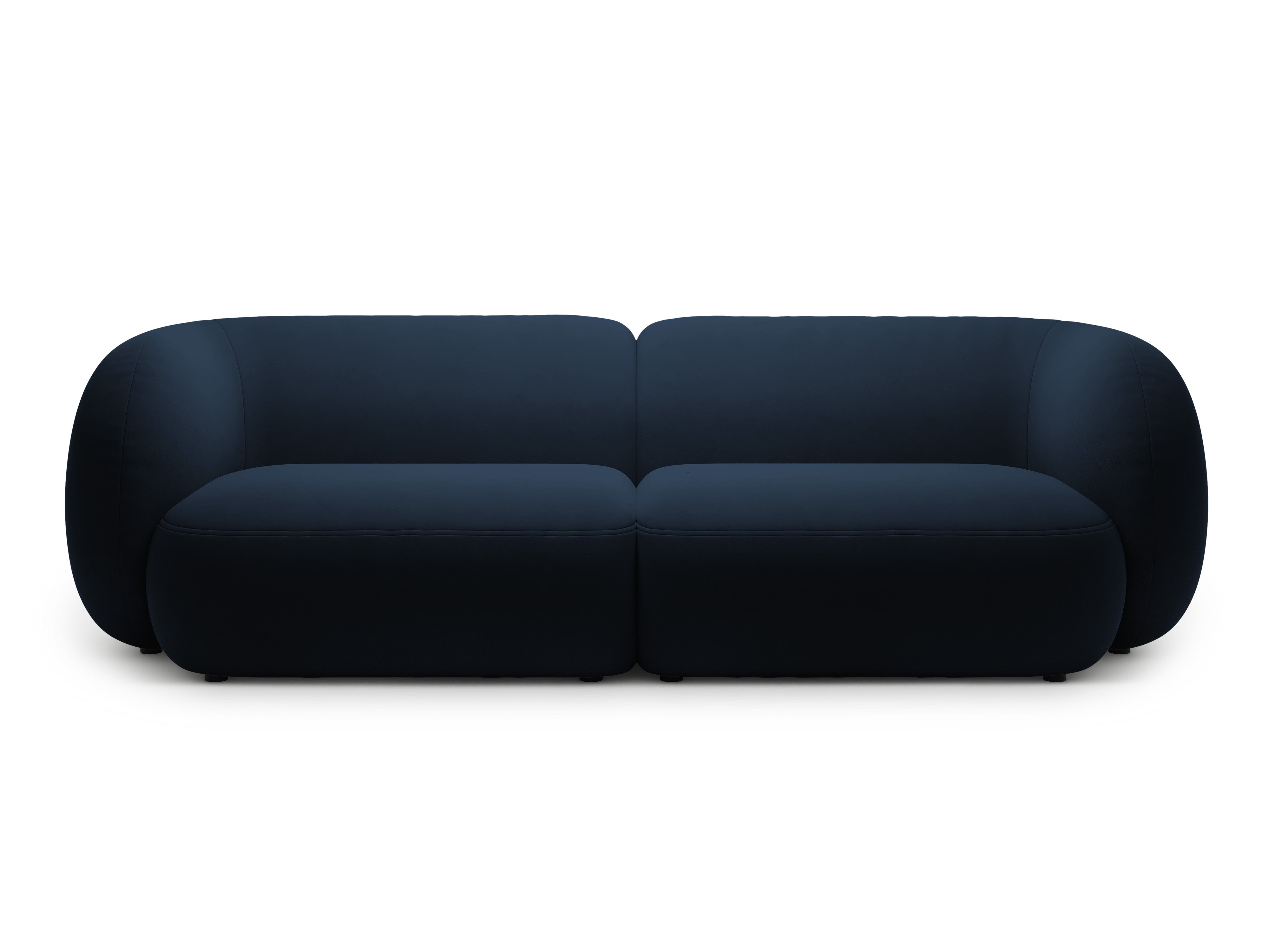 4-seater velvet sofa KATE royal blue