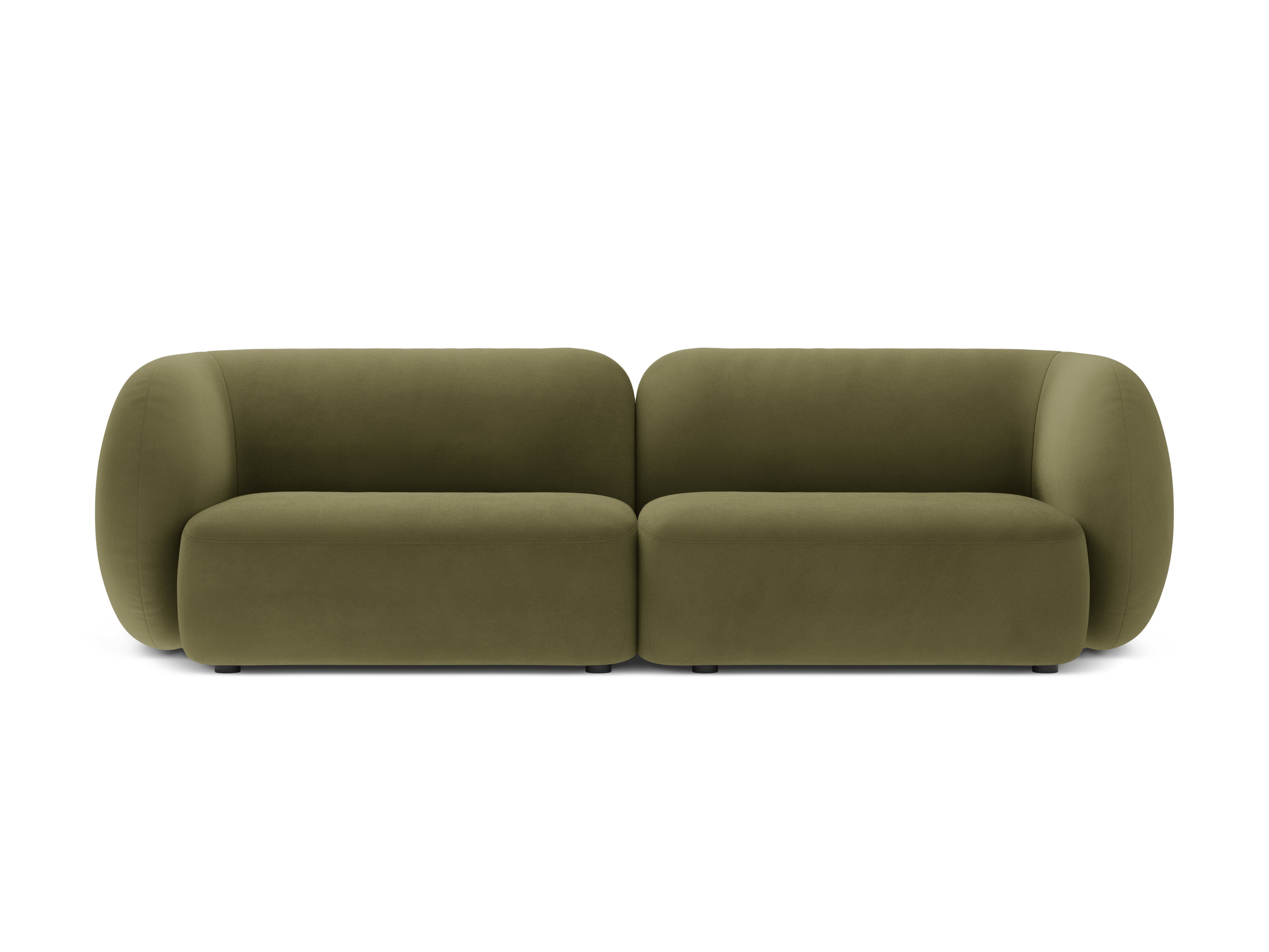 4-seater velvet sofa KATE green