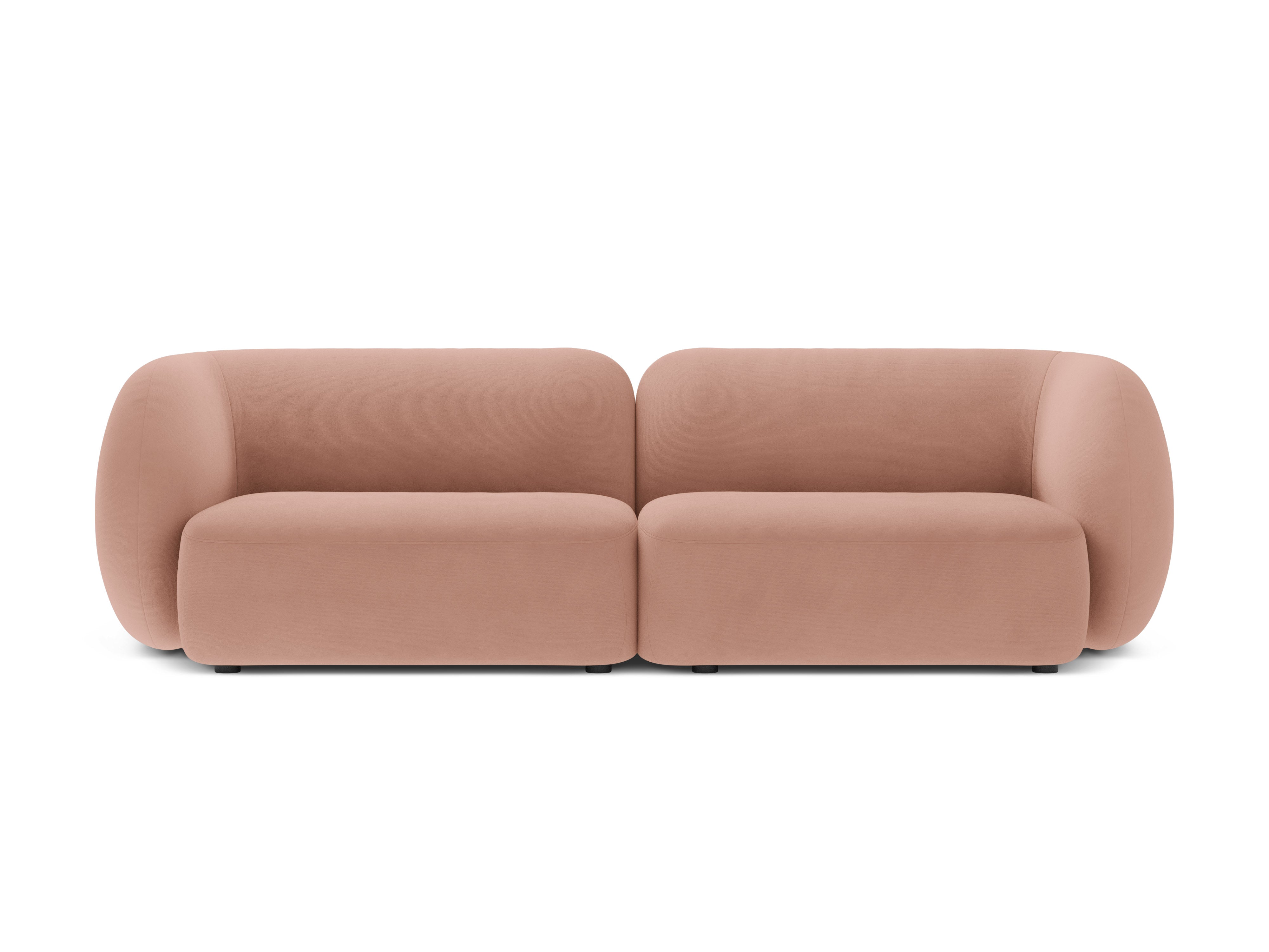4-seater velvet sofa KATE pink