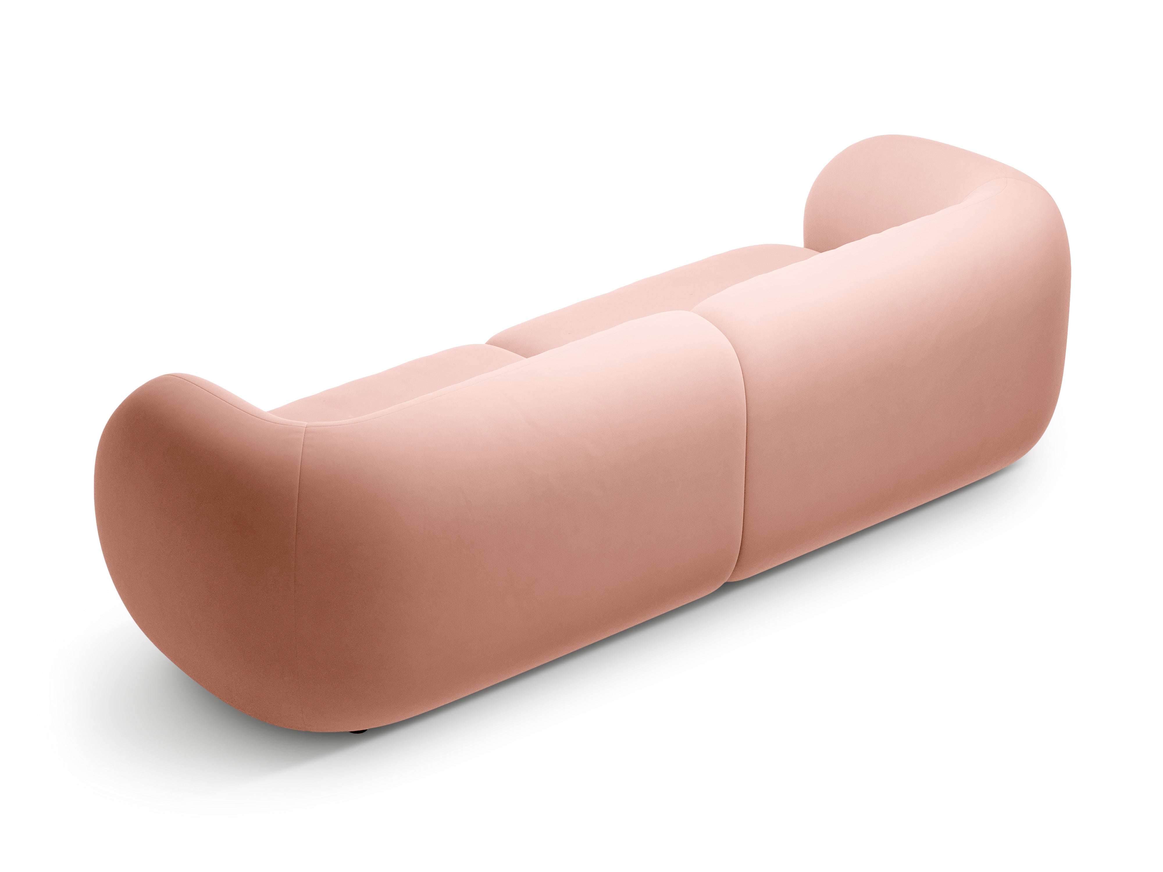4-seater velvet sofa KATE pink