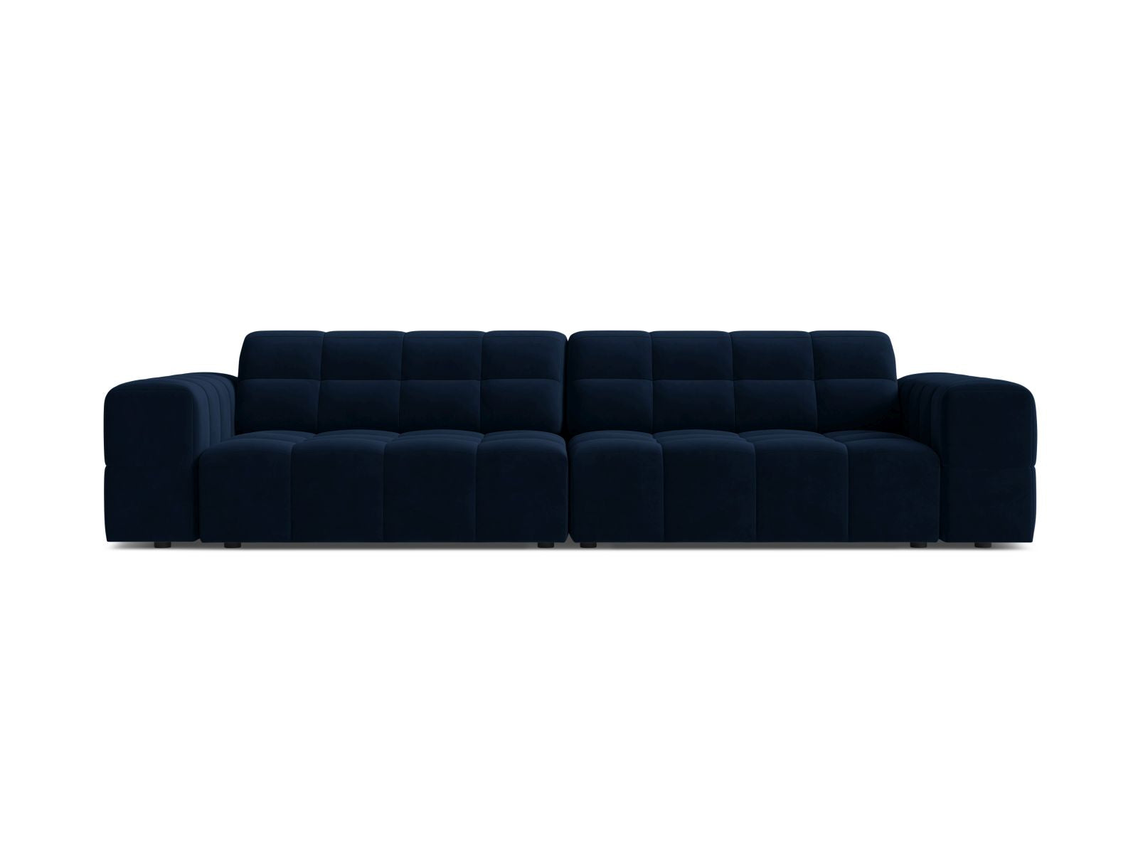 Sofa aksamitna 4-osobowa JENNIFER kobaltowy Bluvel – Micadoni