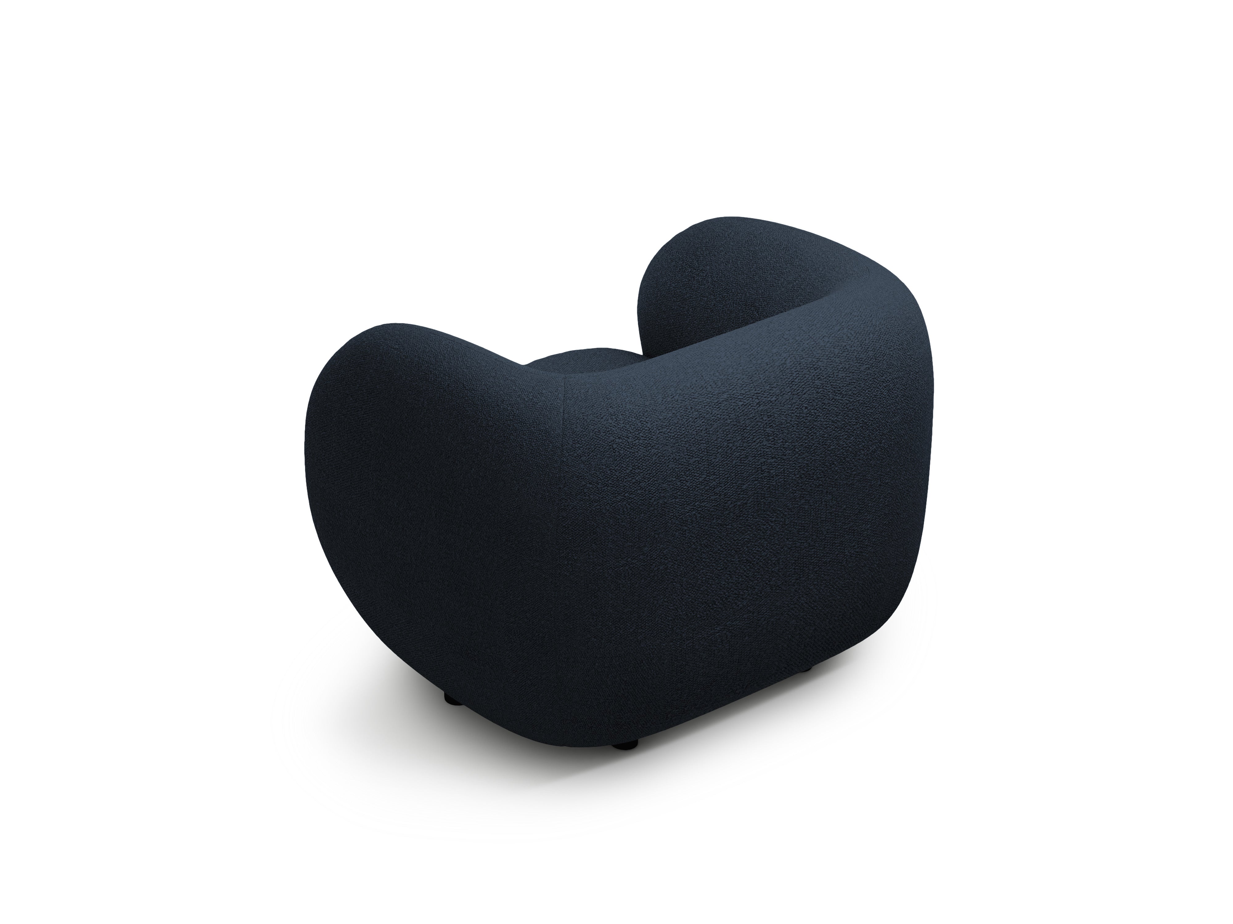 KATE navy boucle armchair