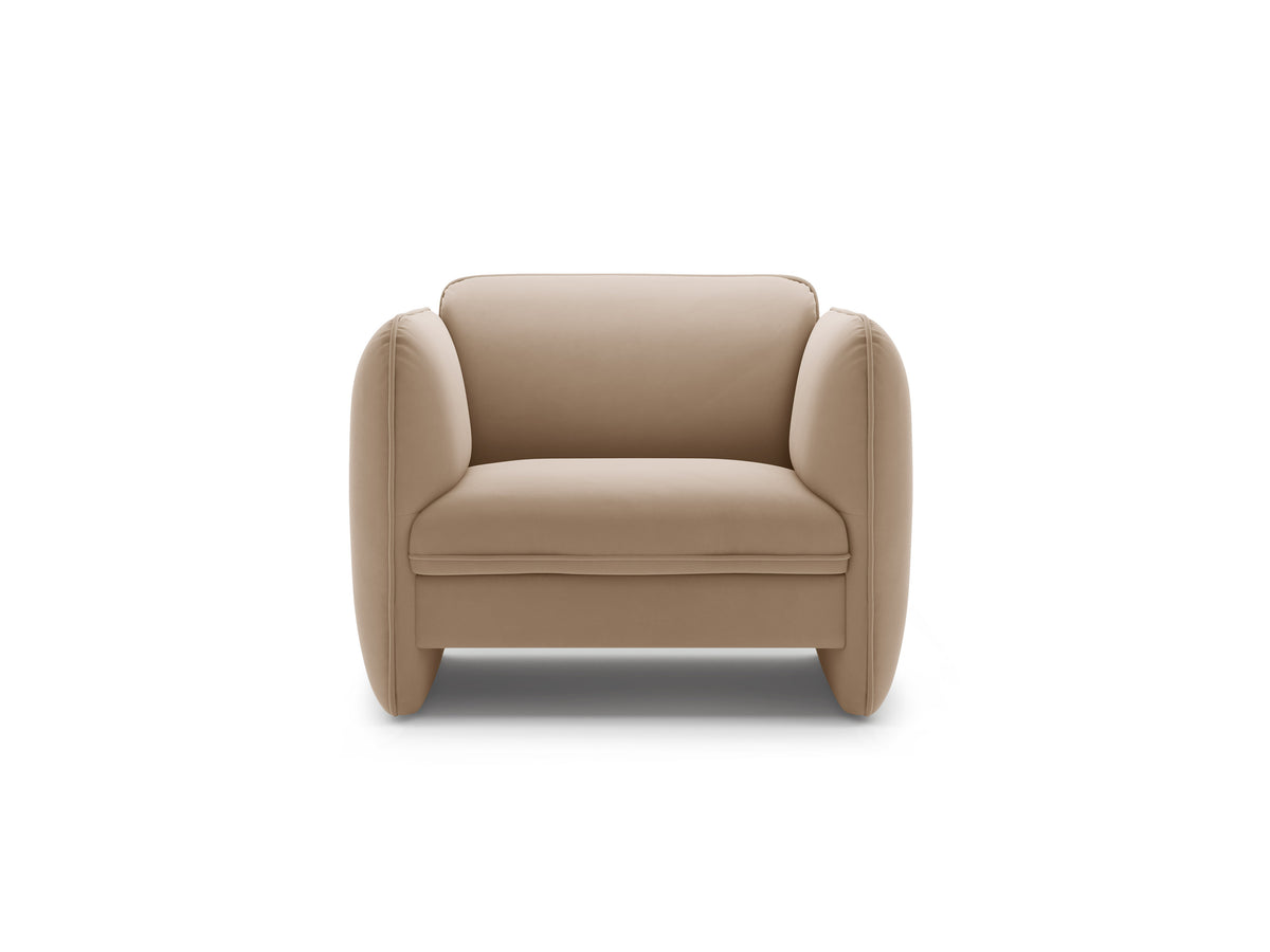 Velvet Armchair GEORGIA Beige