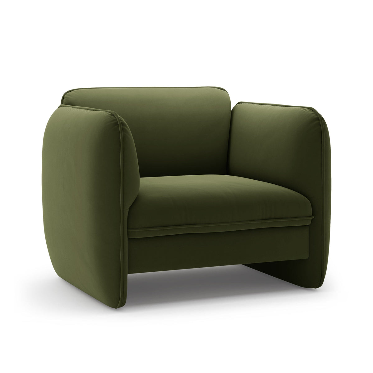 Velvet Armchair GEORGIA Military Green