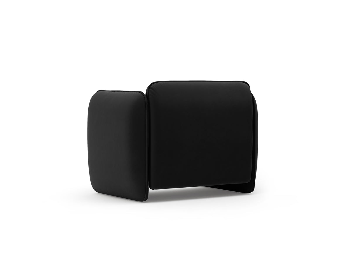 Velvet Armchair GEORGIA Black