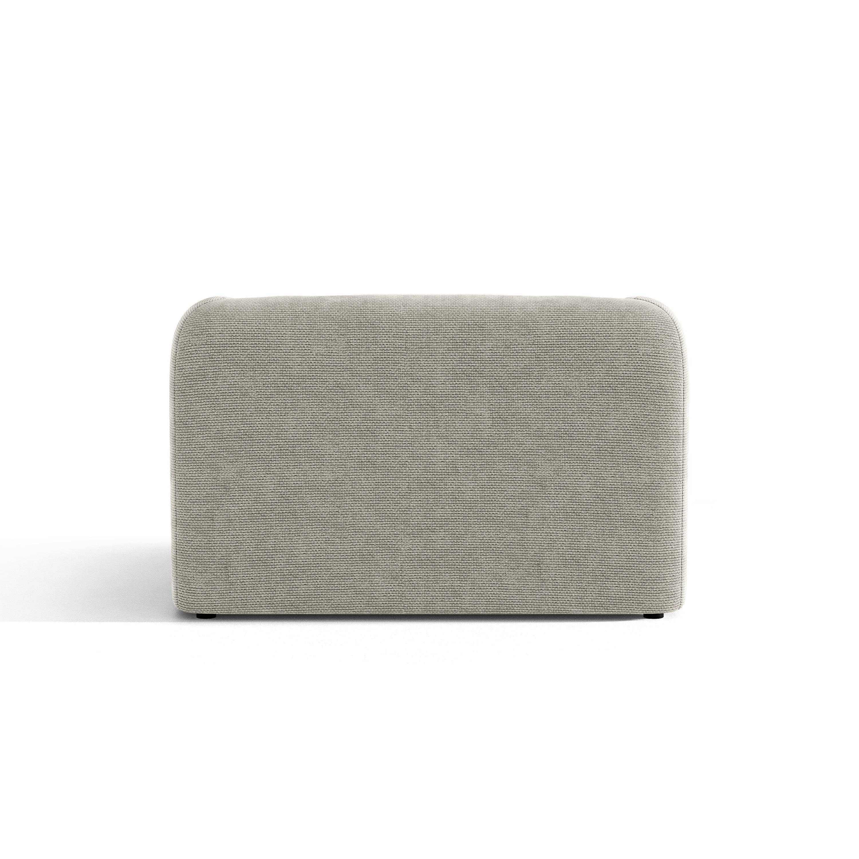 MILEY Light Gray Chenille Silk Armchair