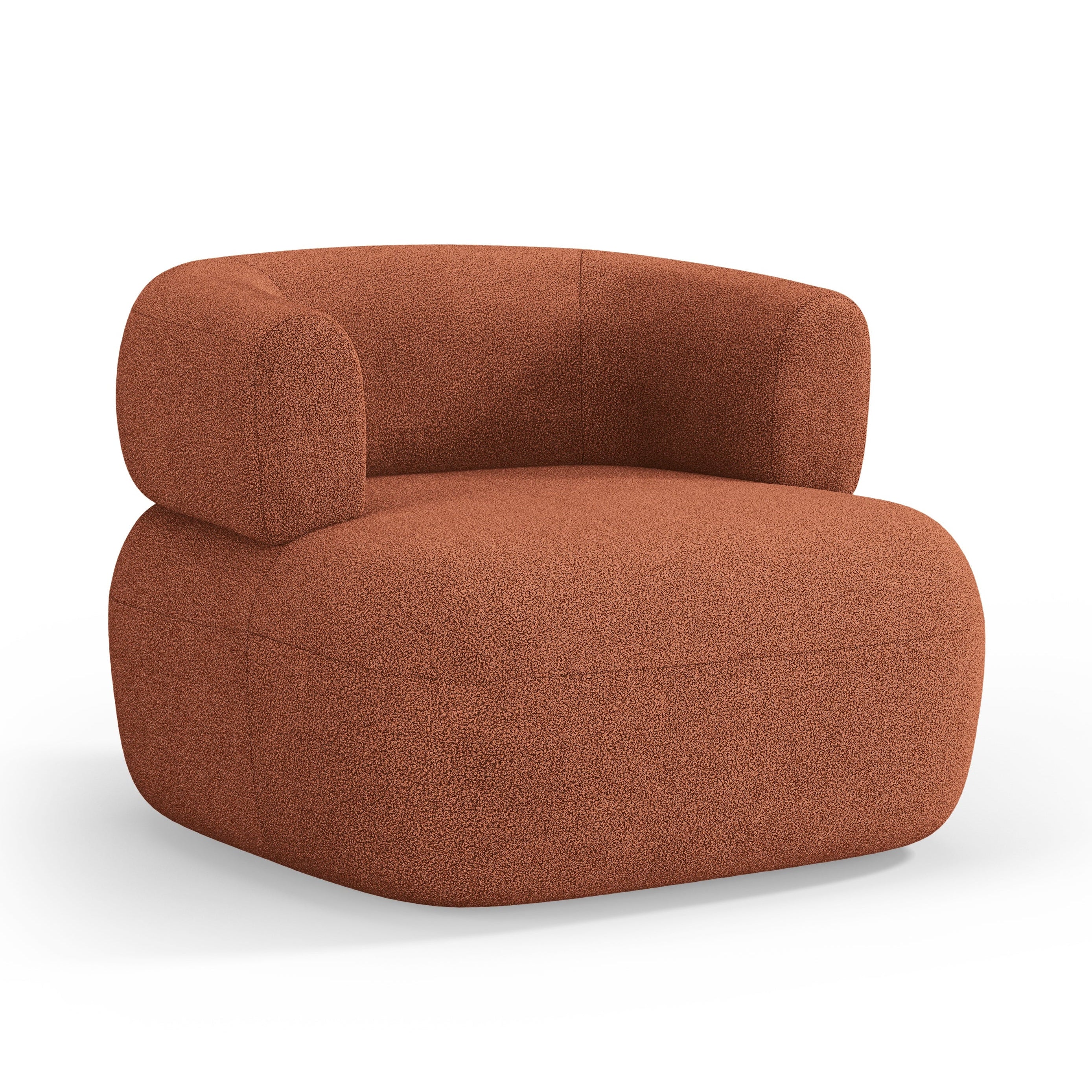 JENNY Armchair Brick Boucle