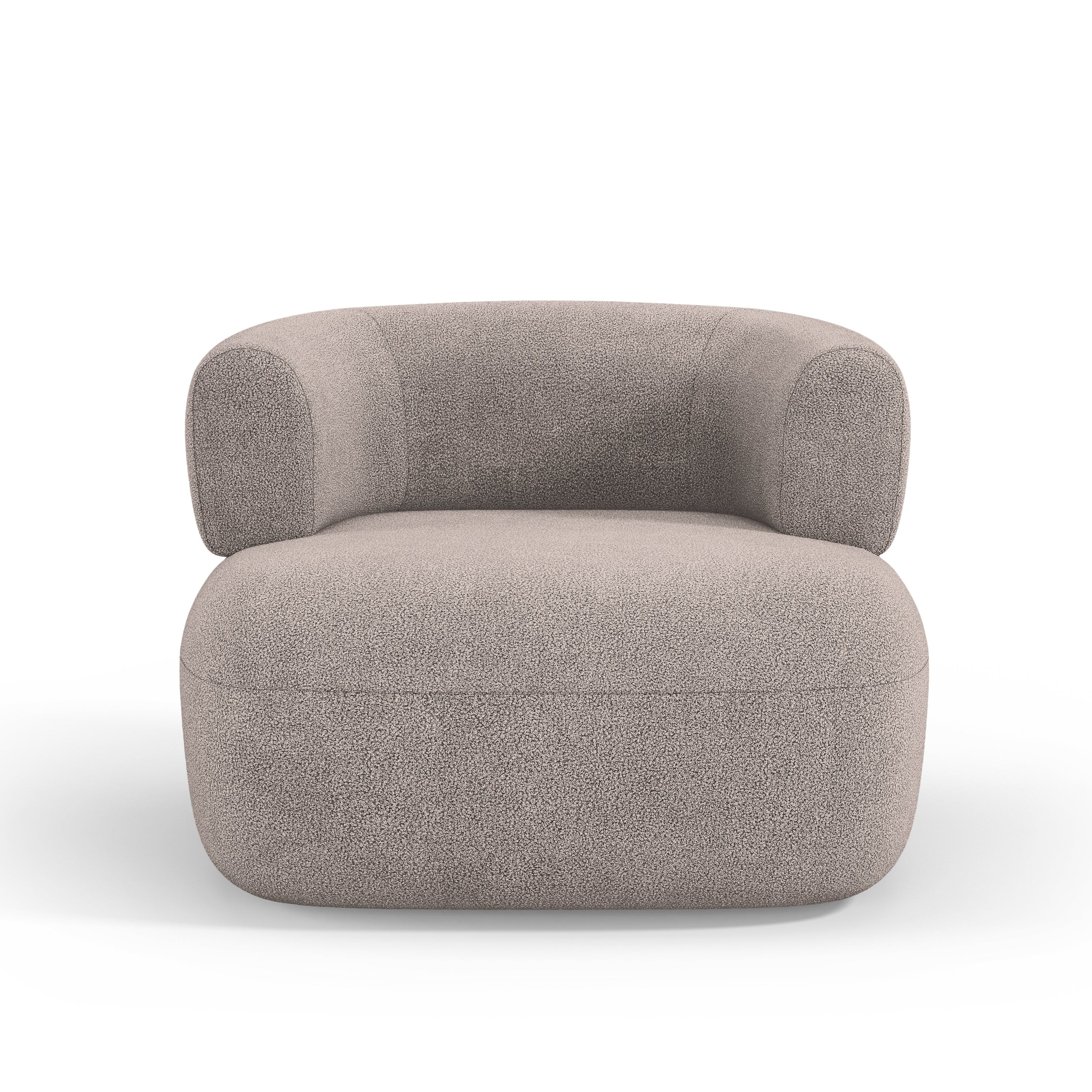 JENNY Armchair Light Brown Boucle