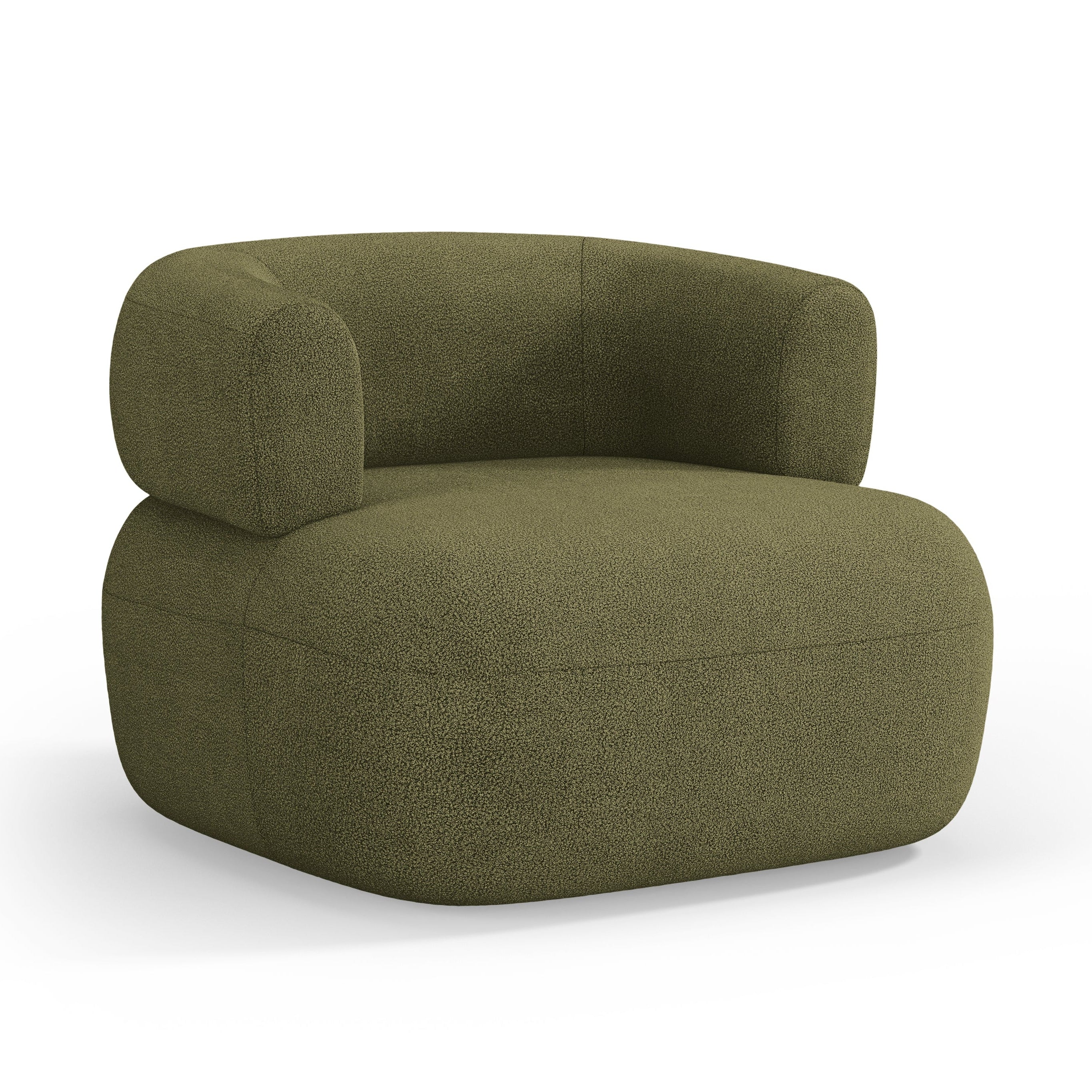 JENNY Armchair Green Boucle