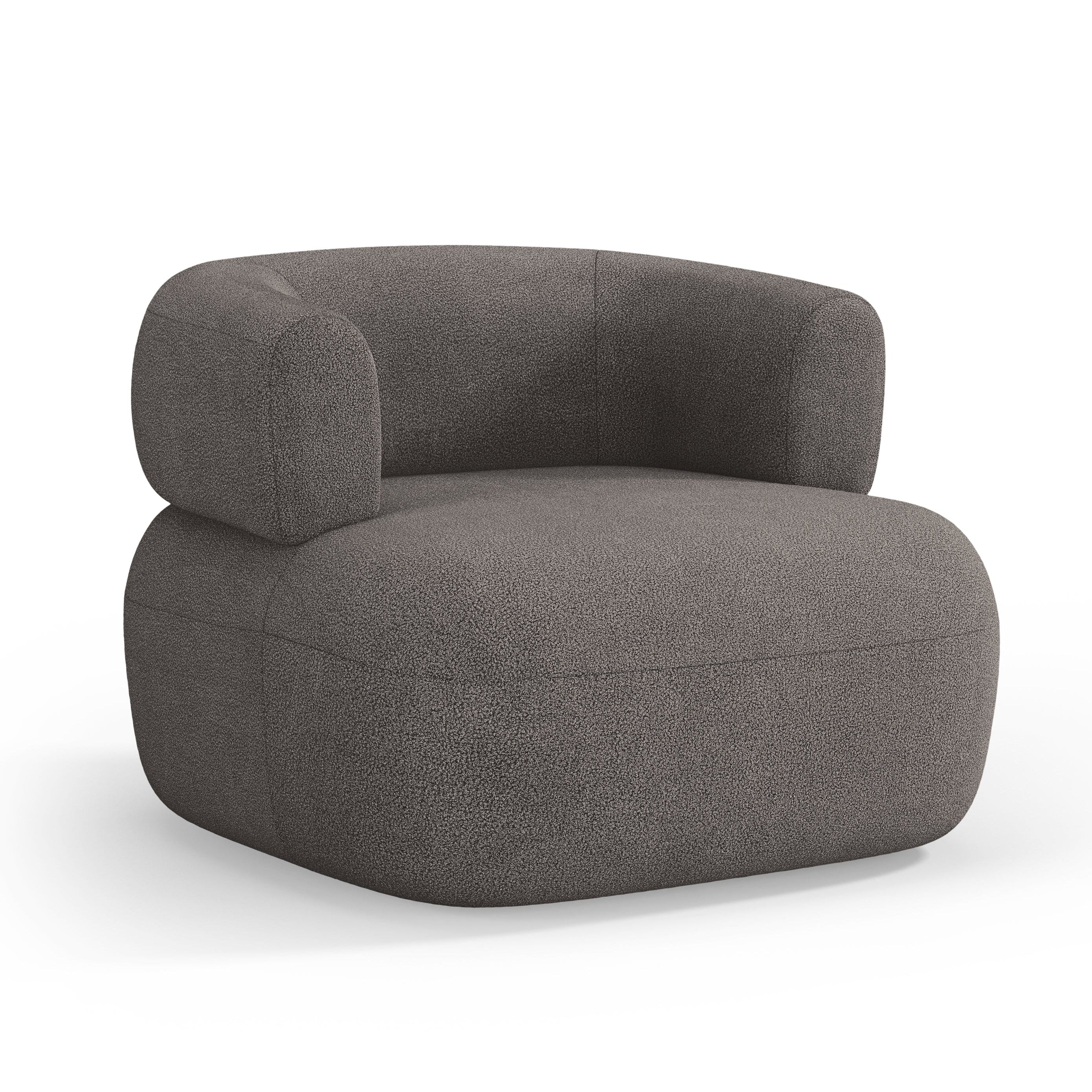 JENNY Armchair Gray Boucle